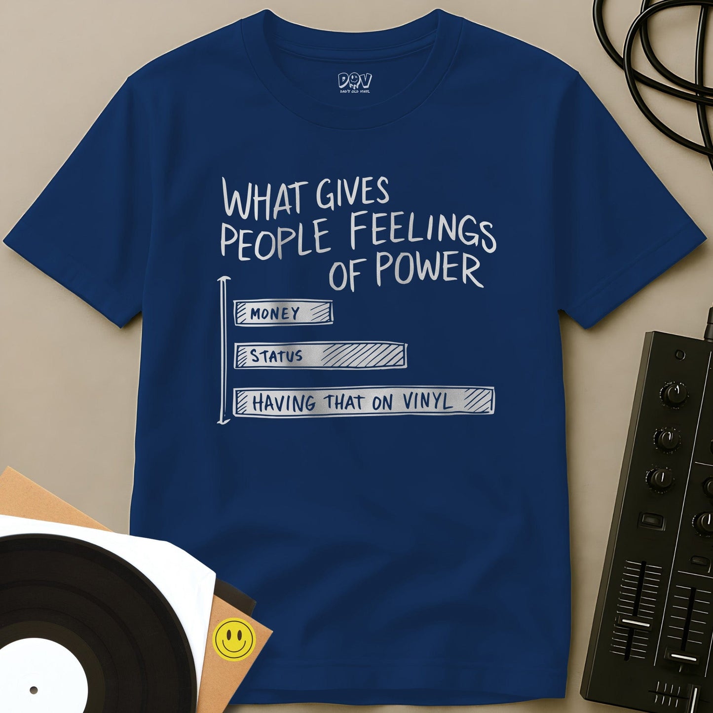 Vinyl Is Power T-Shirt Royal / S Vinyl Is Power T-Shirt