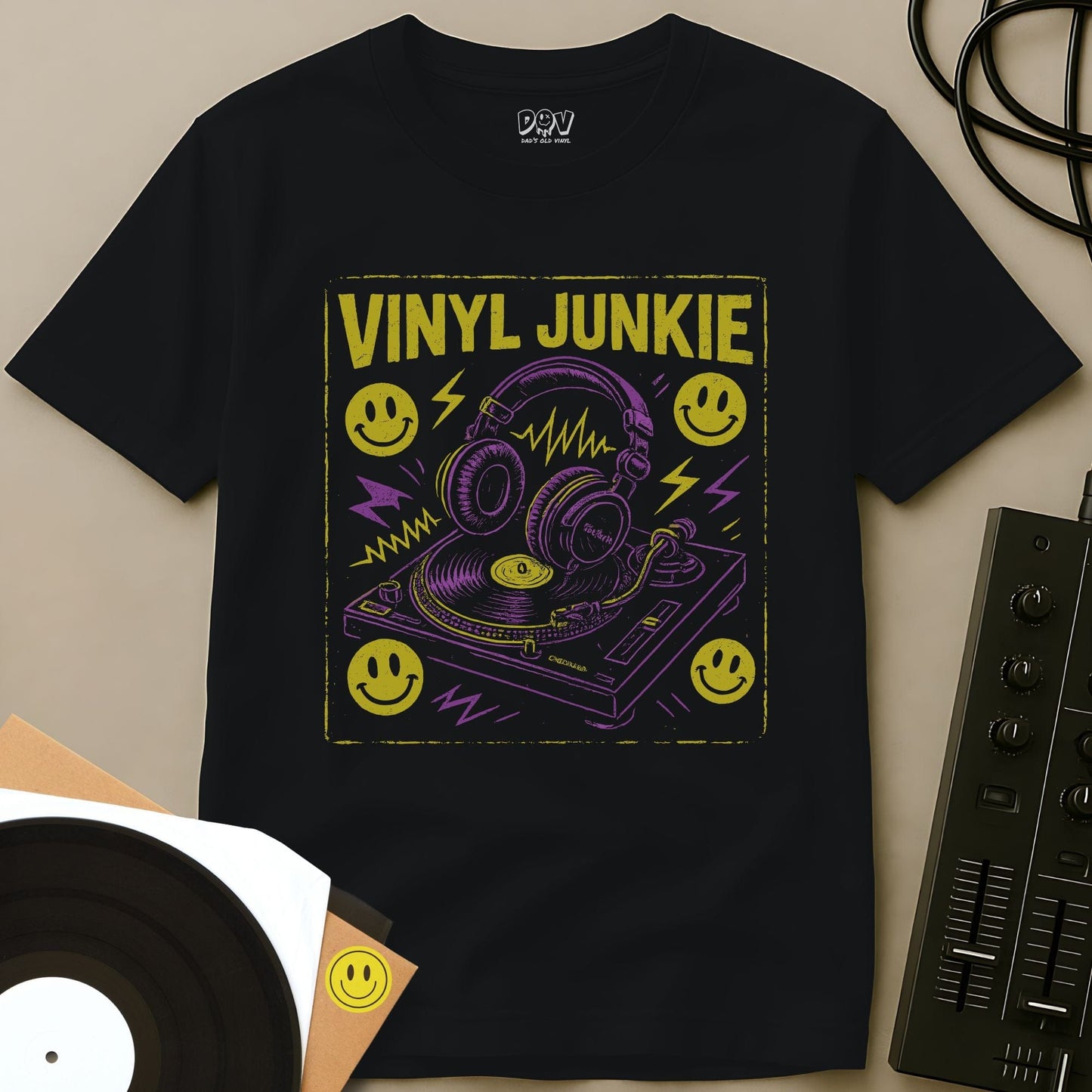 Vinyl Junkie Chalk T-Shirt Vinyl Junkie Chalk T-Shirt