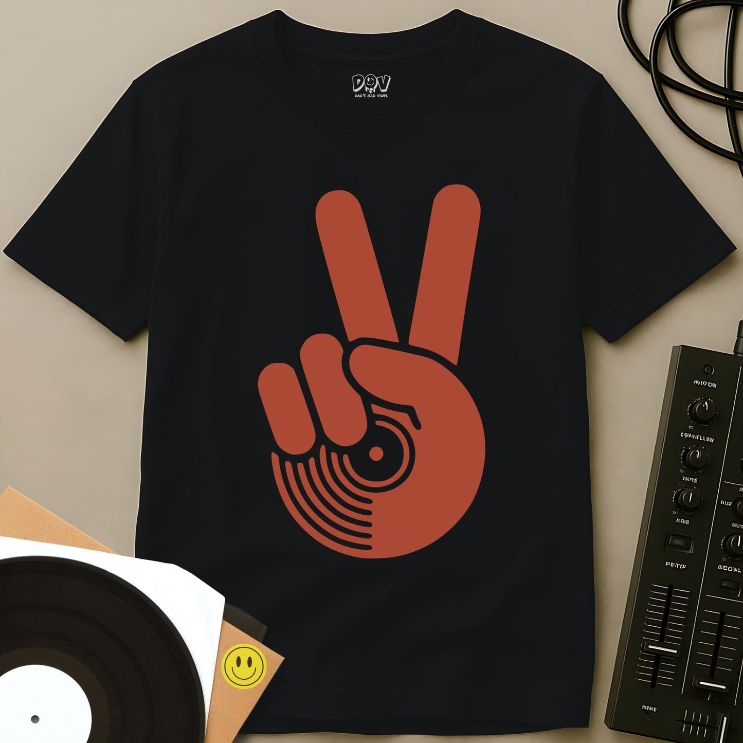 Vinyl Peace T-Shirt Black / S Vinyl Peace T-Shirt