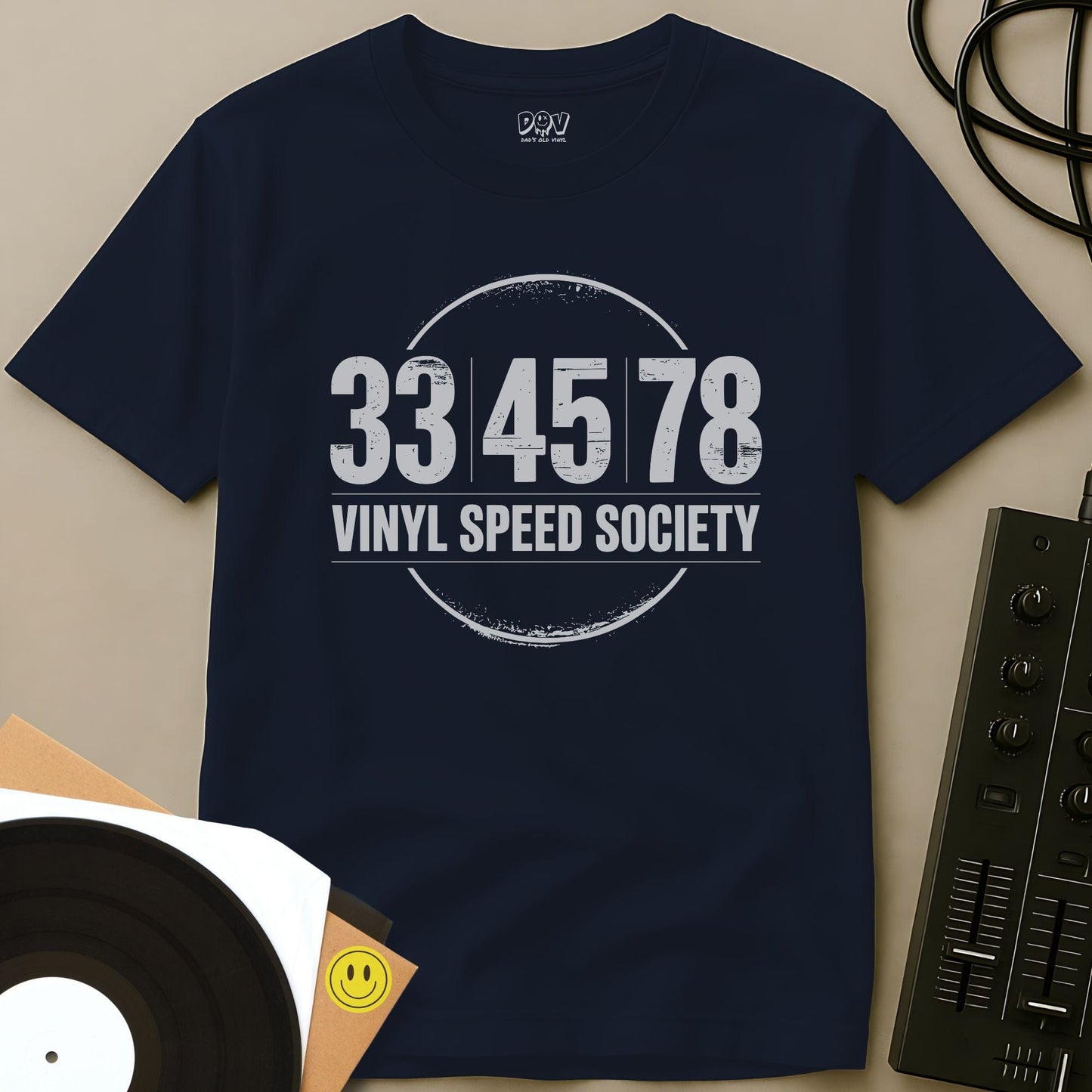 Vinyl Speed Society Remix T-Shirt Navy / S Vinyl Speed Society Remix T-Shirt