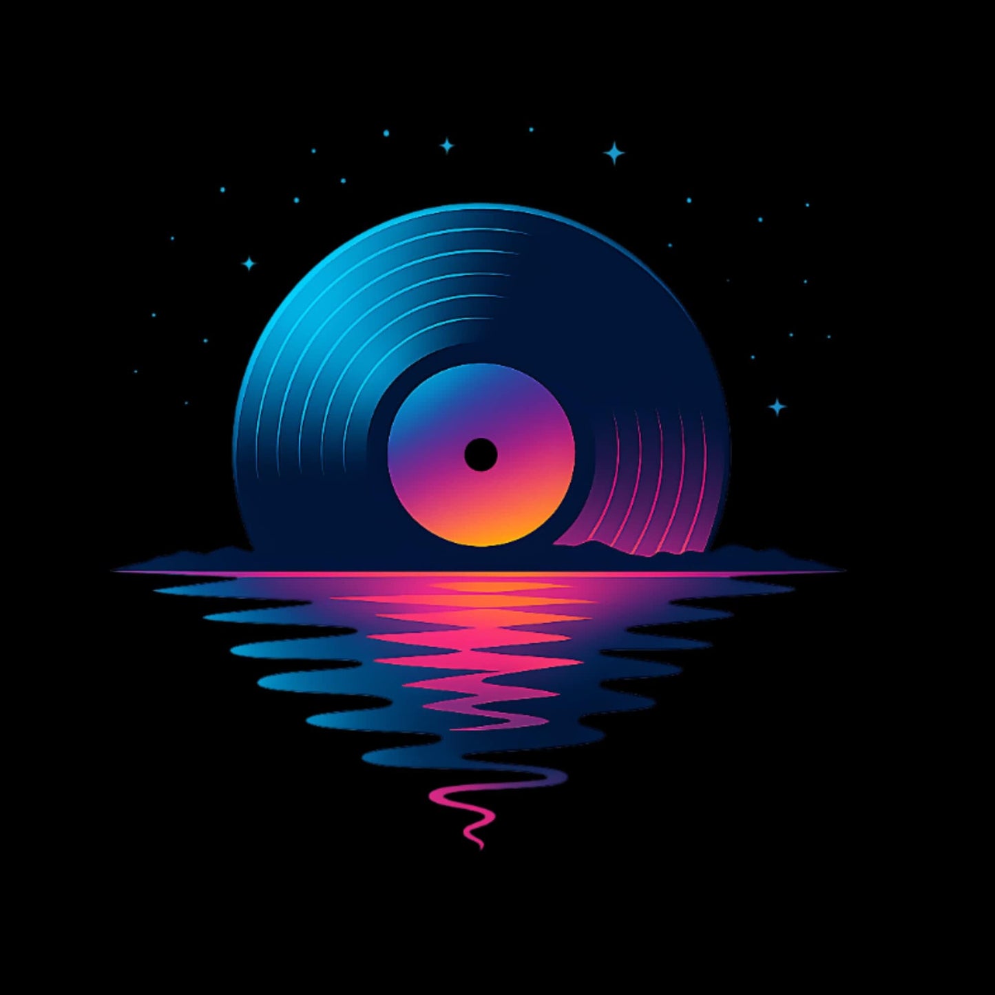 Vinyl Sunset T-Shirt Vinyl Sunset T-Shirt