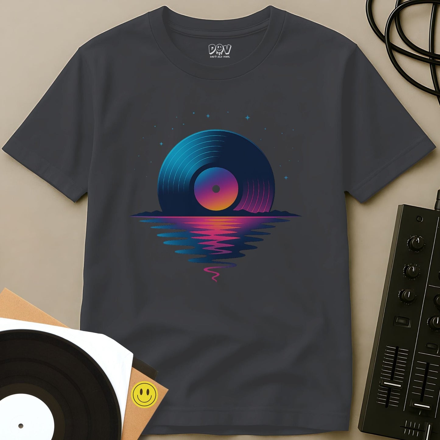 Vinyl Sunset T-Shirt Charcoal / S Vinyl Sunset T-Shirt