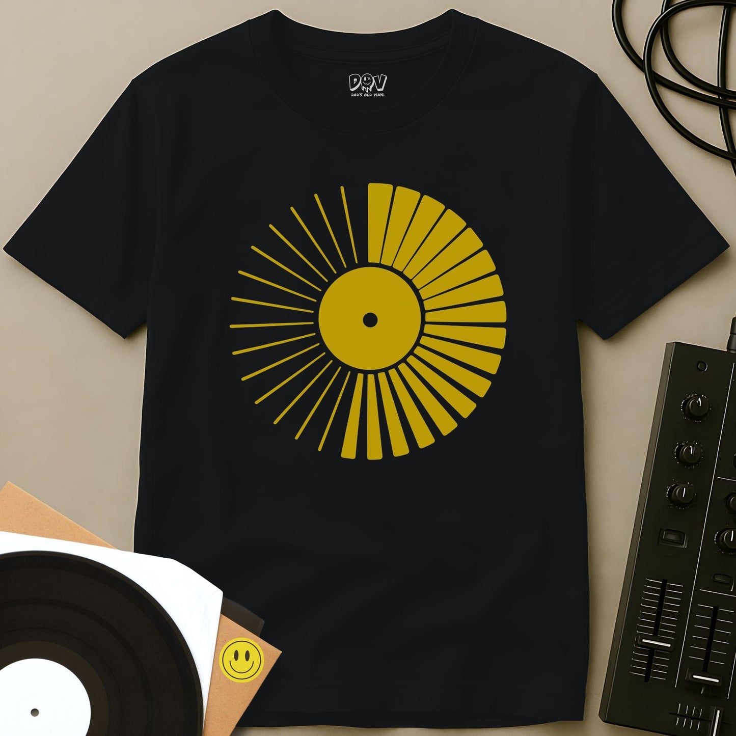 Vinyl Sunshine T-Shirt Black / S Vinyl Sunshine T-Shirt