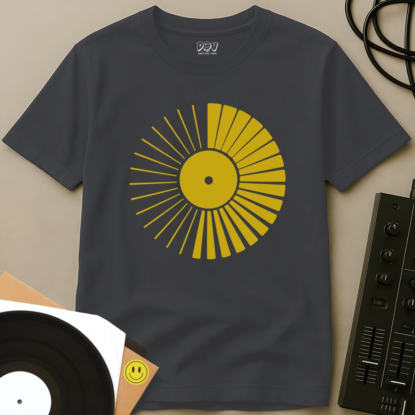 Vinyl Sunshine T-Shirt Charcoal / S Vinyl Sunshine T-Shirt