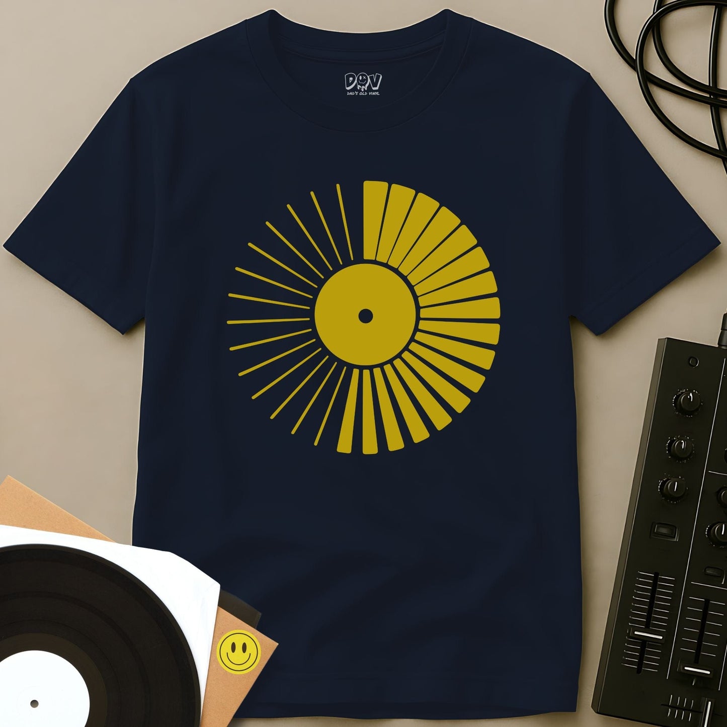 Vinyl Sunshine T-Shirt Navy / S Vinyl Sunshine T-Shirt