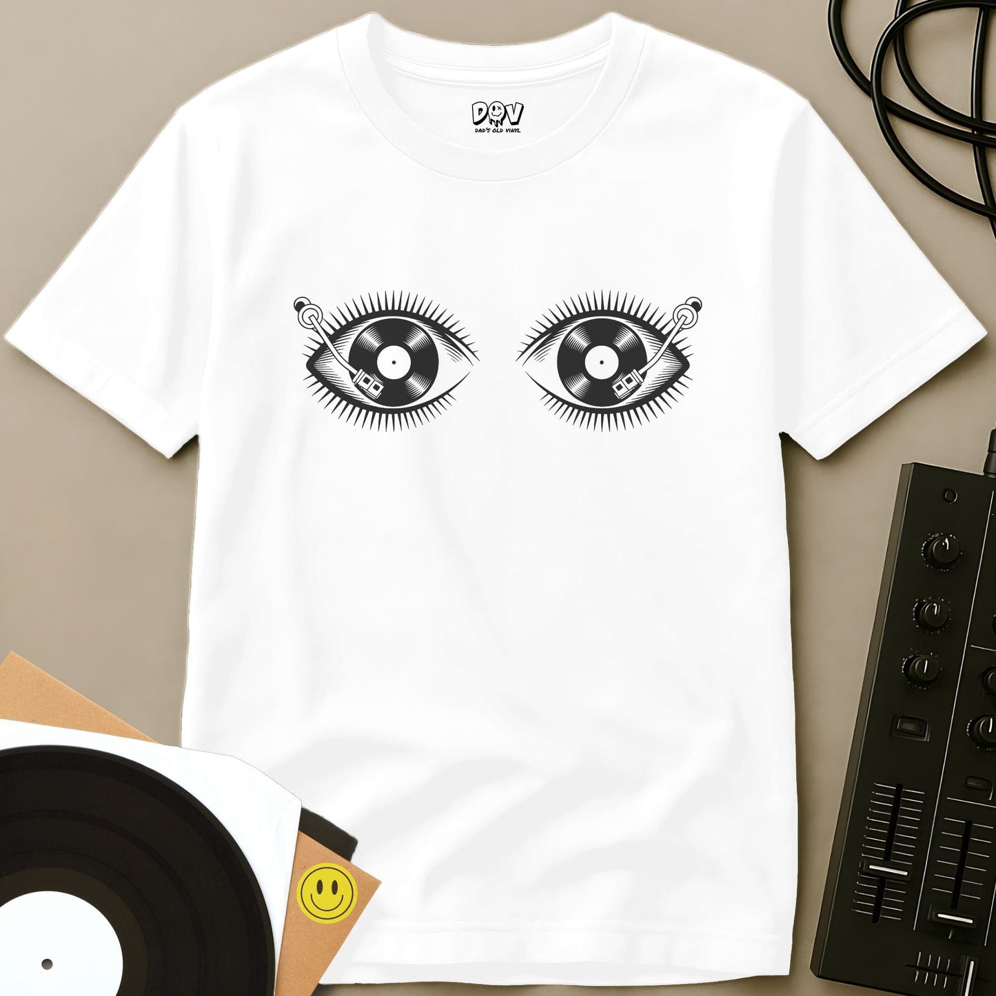 Vinyl Vision T-Shirt White / S Vinyl Vision T-Shirt