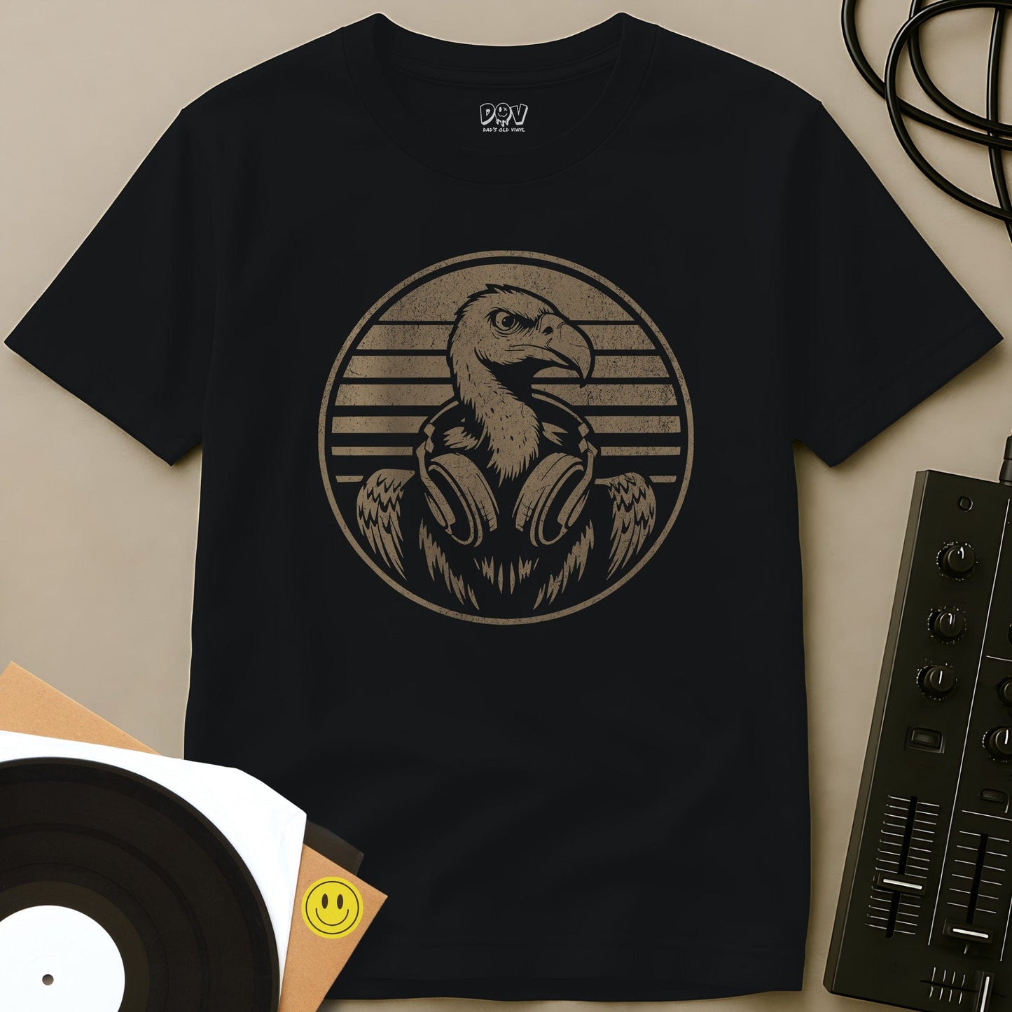 Vinyl Vulture T-Shirt Black / S Vinyl Vulture T-Shirt