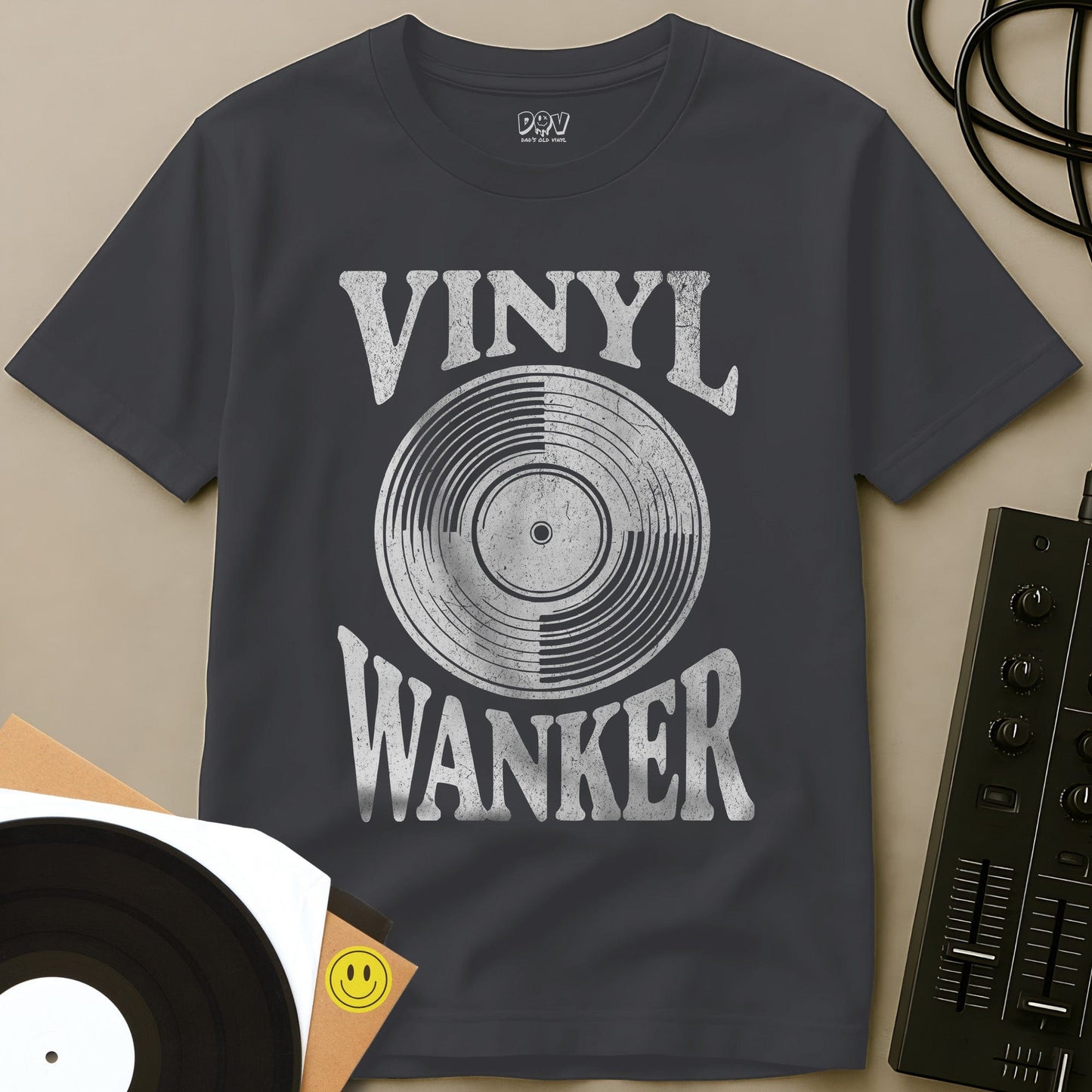 Vinyl Wanker T-Shirt Charcoal / S Vinyl Wanker T-Shirt