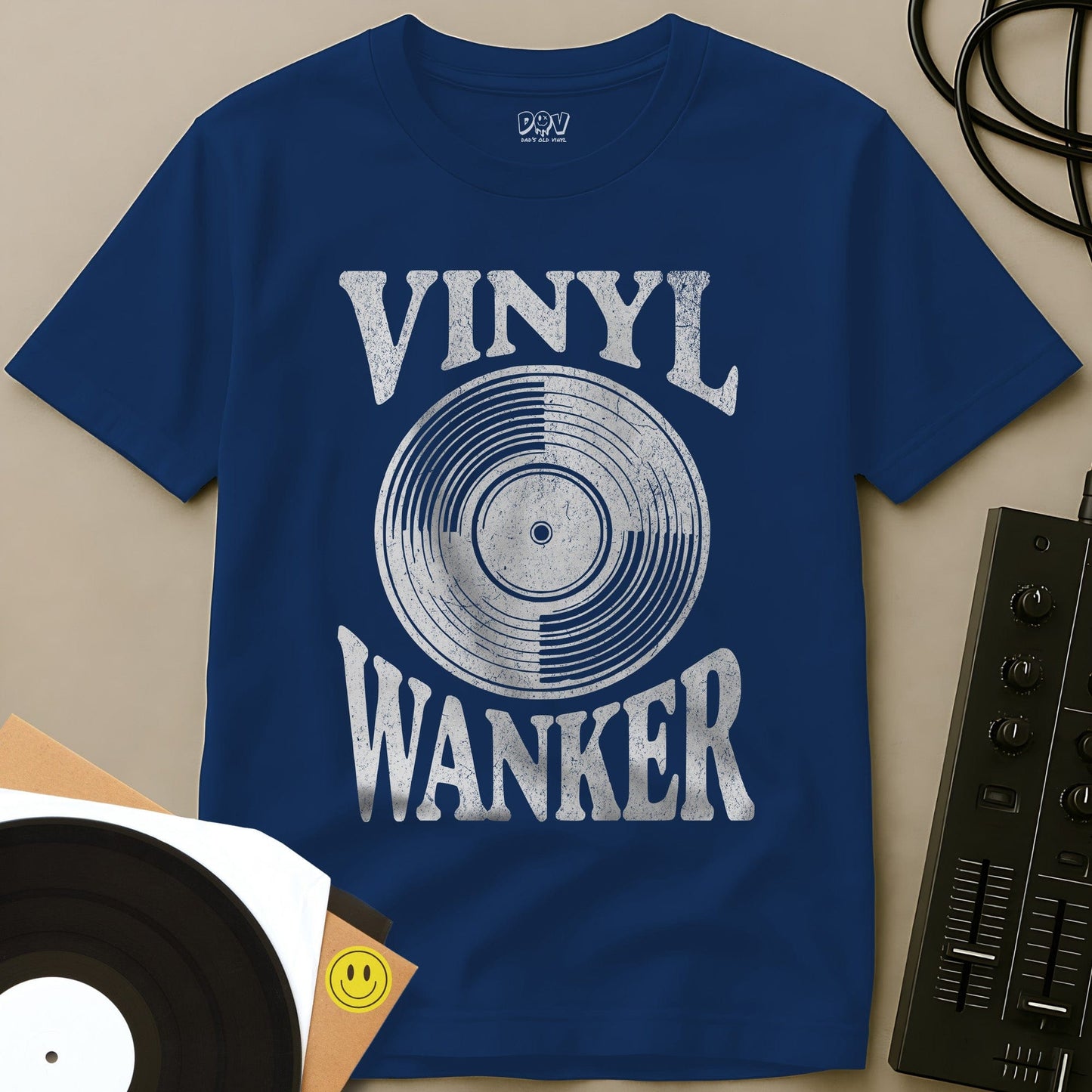 Vinyl Wanker T-Shirt Royal / S Vinyl Wanker T-Shirt