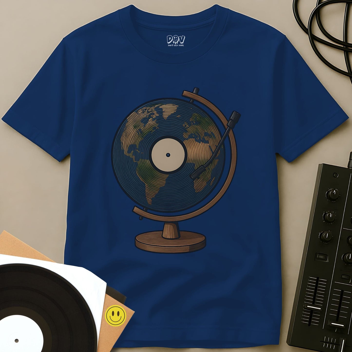 World On Wax T-Shirt Royal / S World On Wax T-Shirt