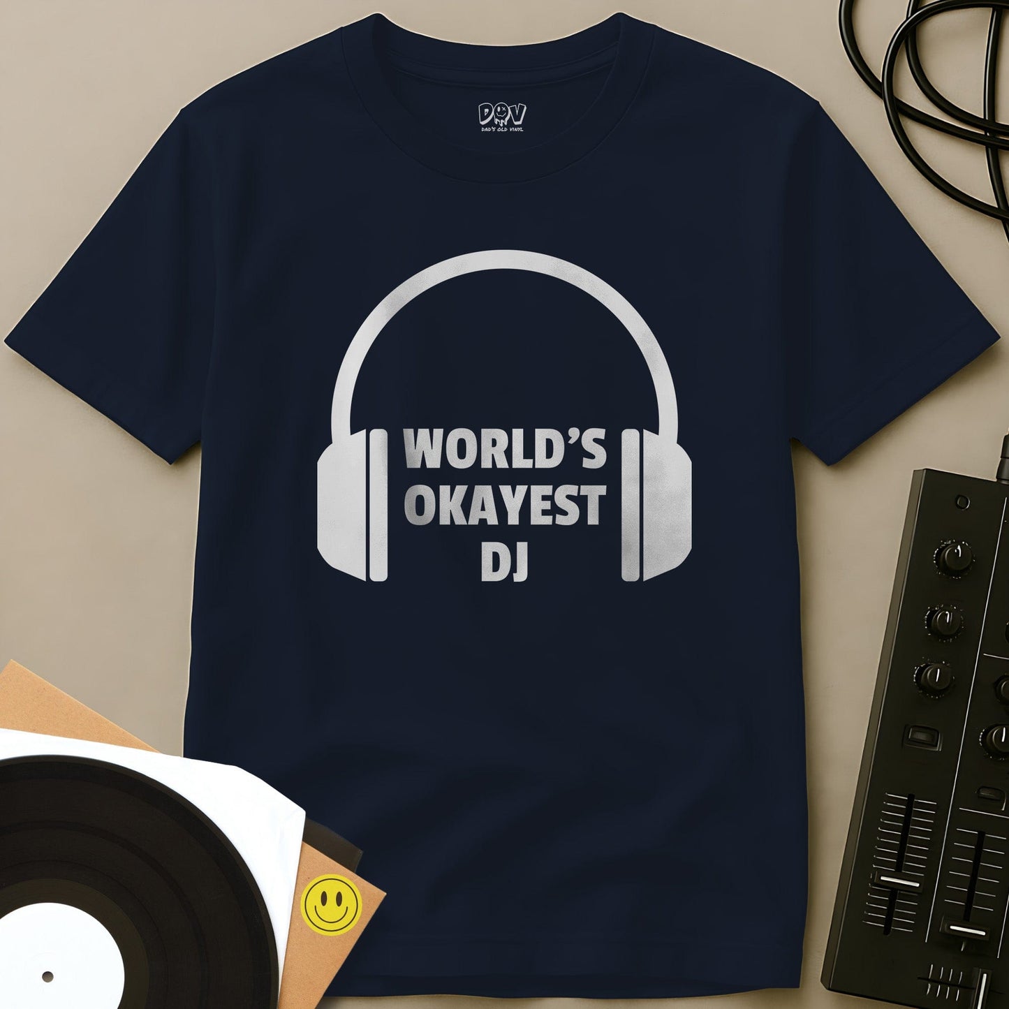 Worlds Okayest DJ T-Shirt Navy / S Worlds Okayest DJ T-Shirt