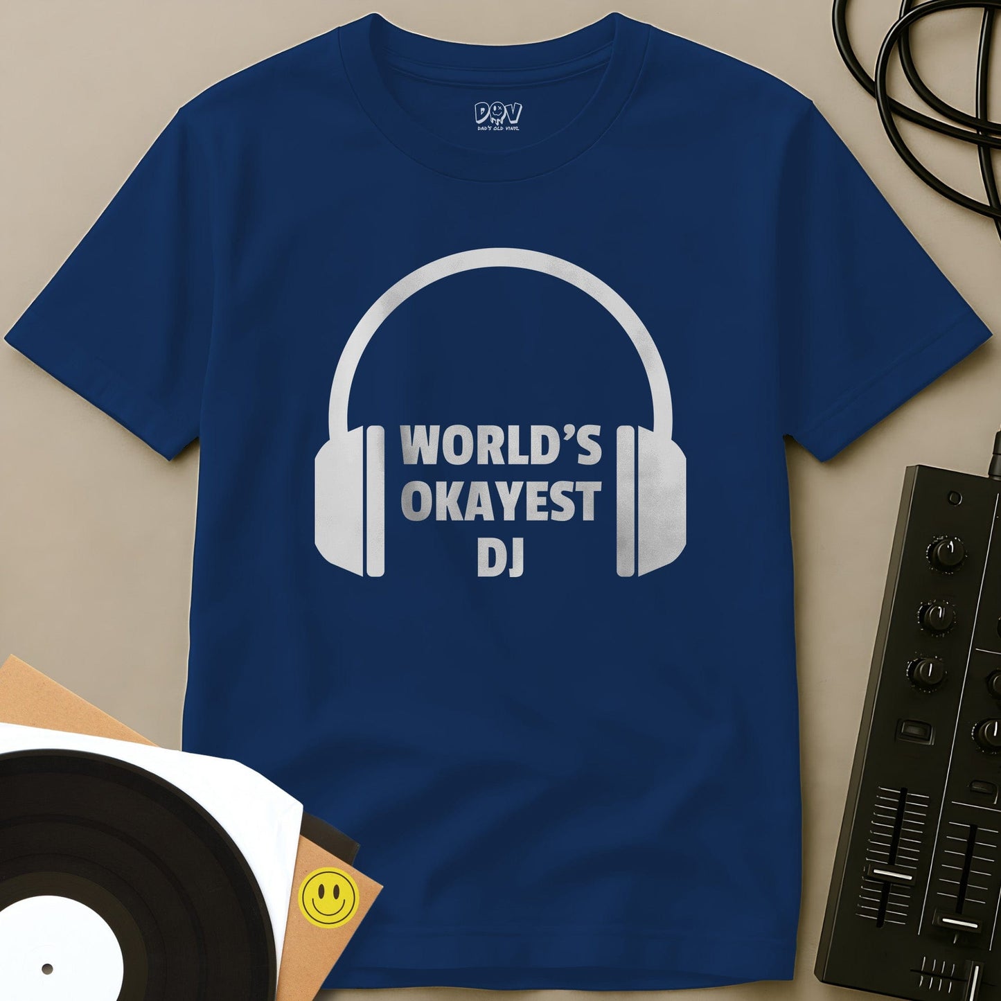 Worlds Okayest DJ T-Shirt Royal / S Worlds Okayest DJ T-Shirt