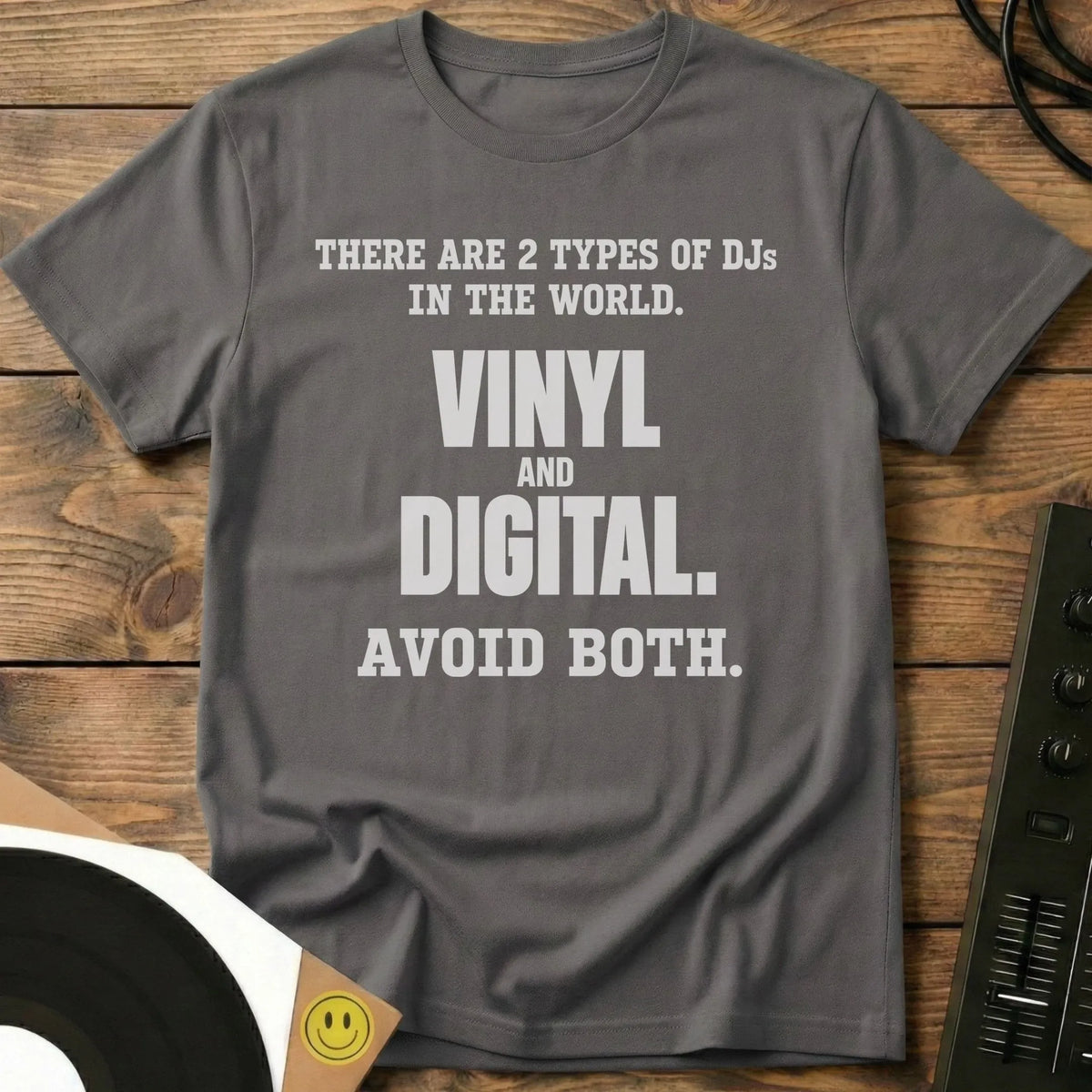 2 Types Of DJs T-Shirt Charcoal / S 2 Types Of DJs T-Shirt