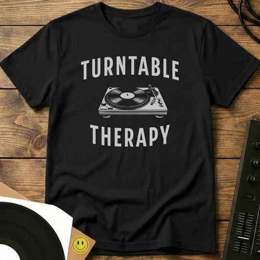 Turntable Therapy T-Shirt Black / S Turntable Therapy T-Shirt