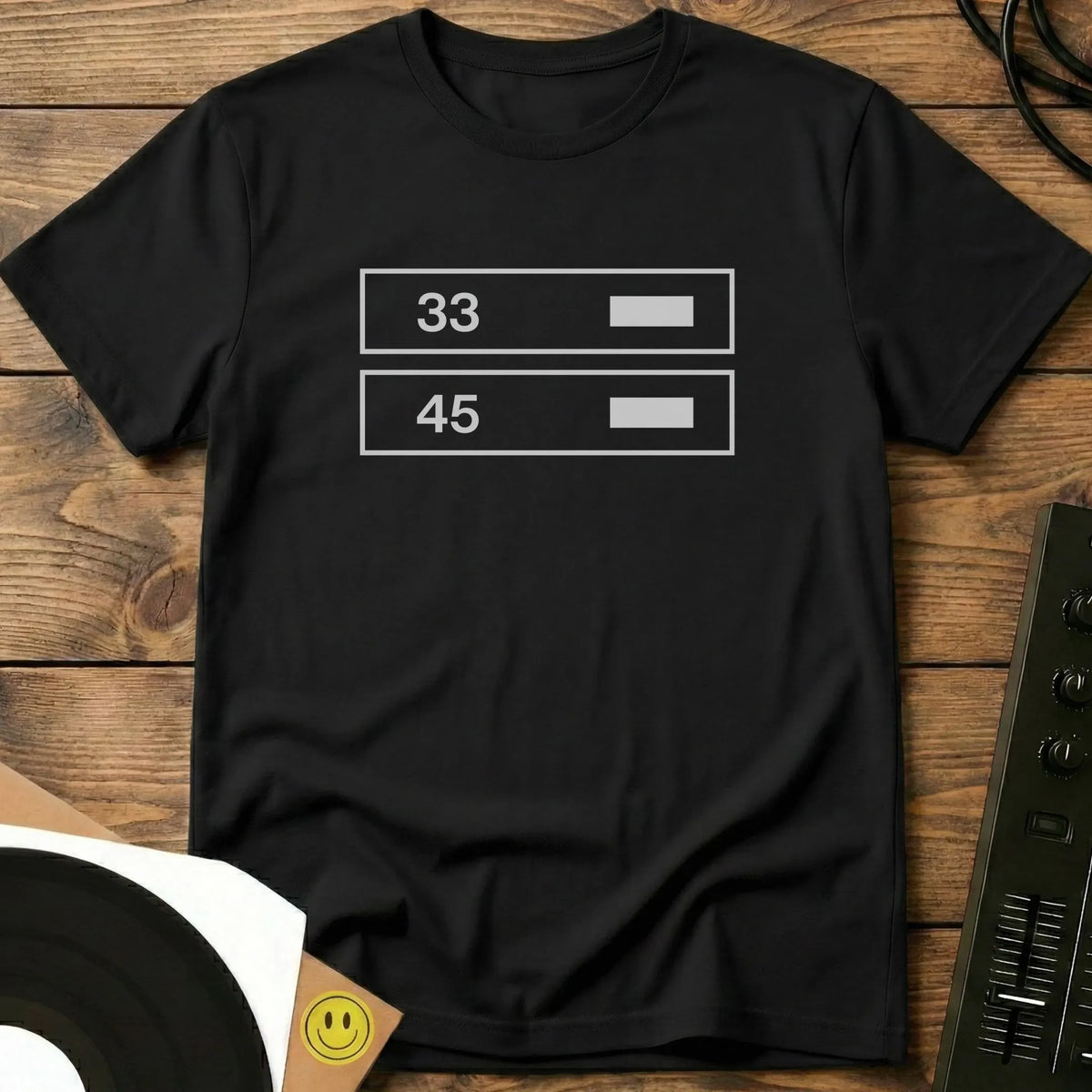 Turntable Speed Buttons T-Shirt Black / S Turntable Speed Buttons T-Shirt