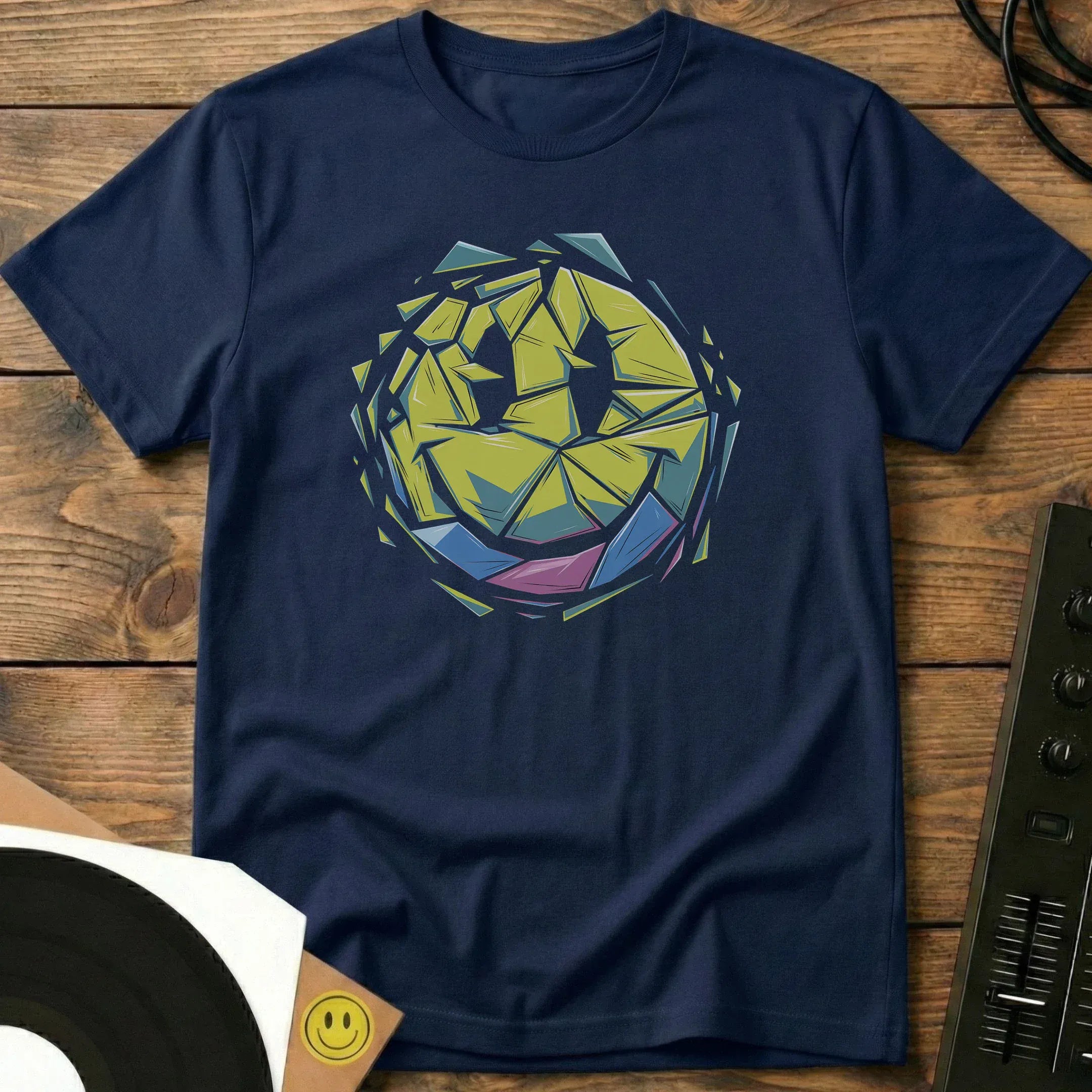 Fractured Smiley T-Shirt Navy / S Fractured Smiley T-Shirt