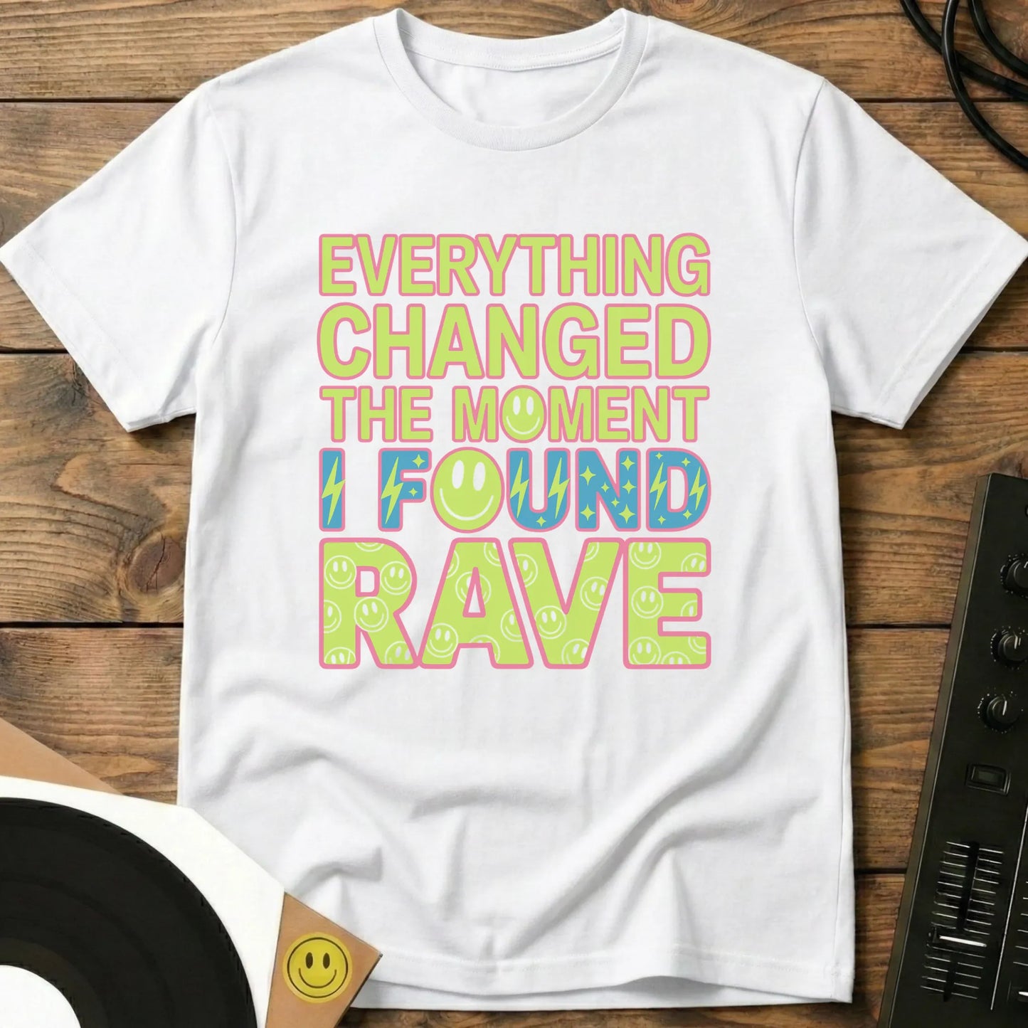 I Found Rave T-Shirt White / S I Found Rave T-Shirt