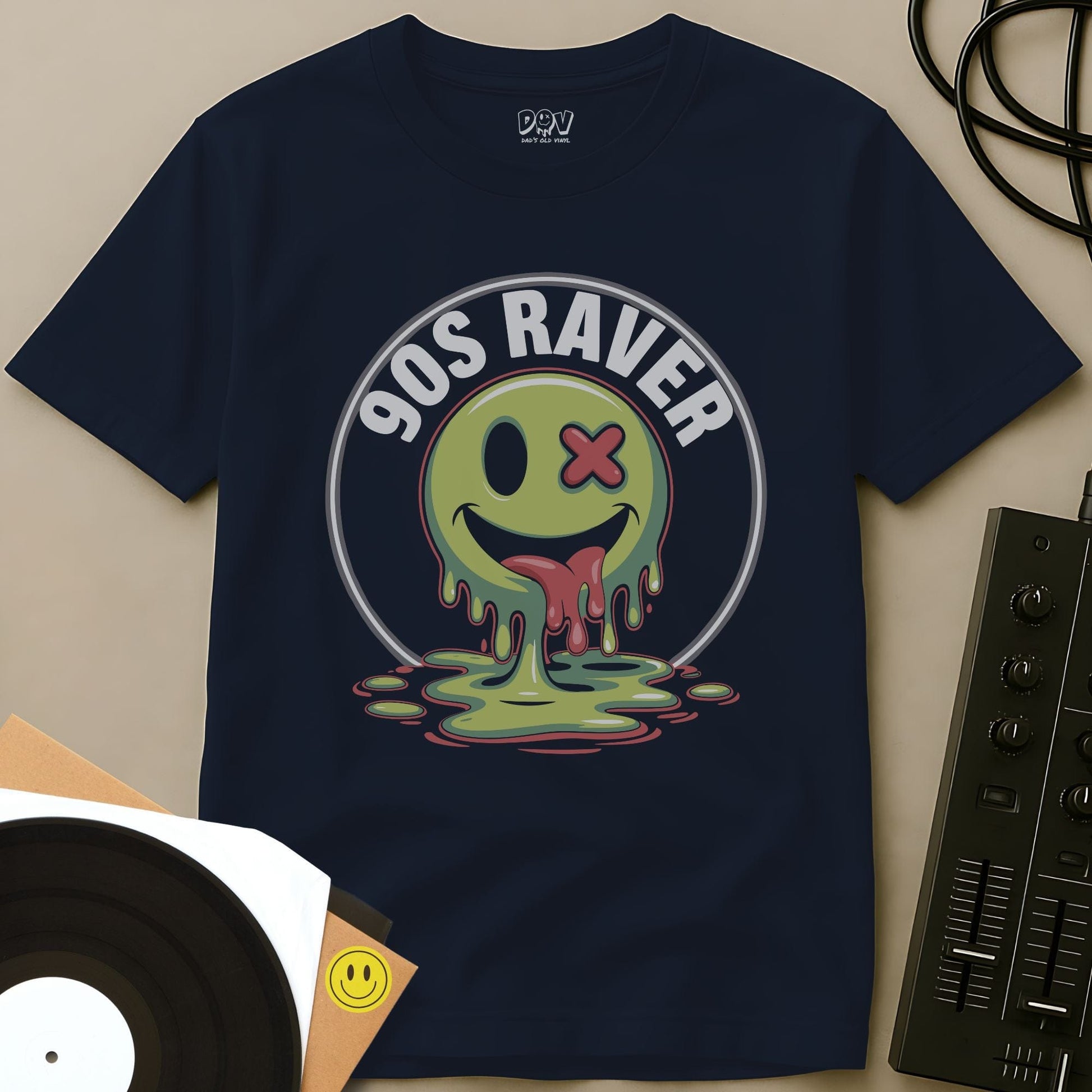 90s Raver T-Shirt Navy / S 90s Raver T-Shirt