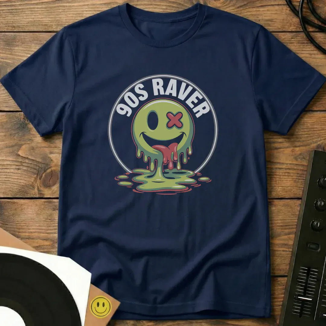 90s Raver T-Shirt Navy / S 90s Raver T-Shirt