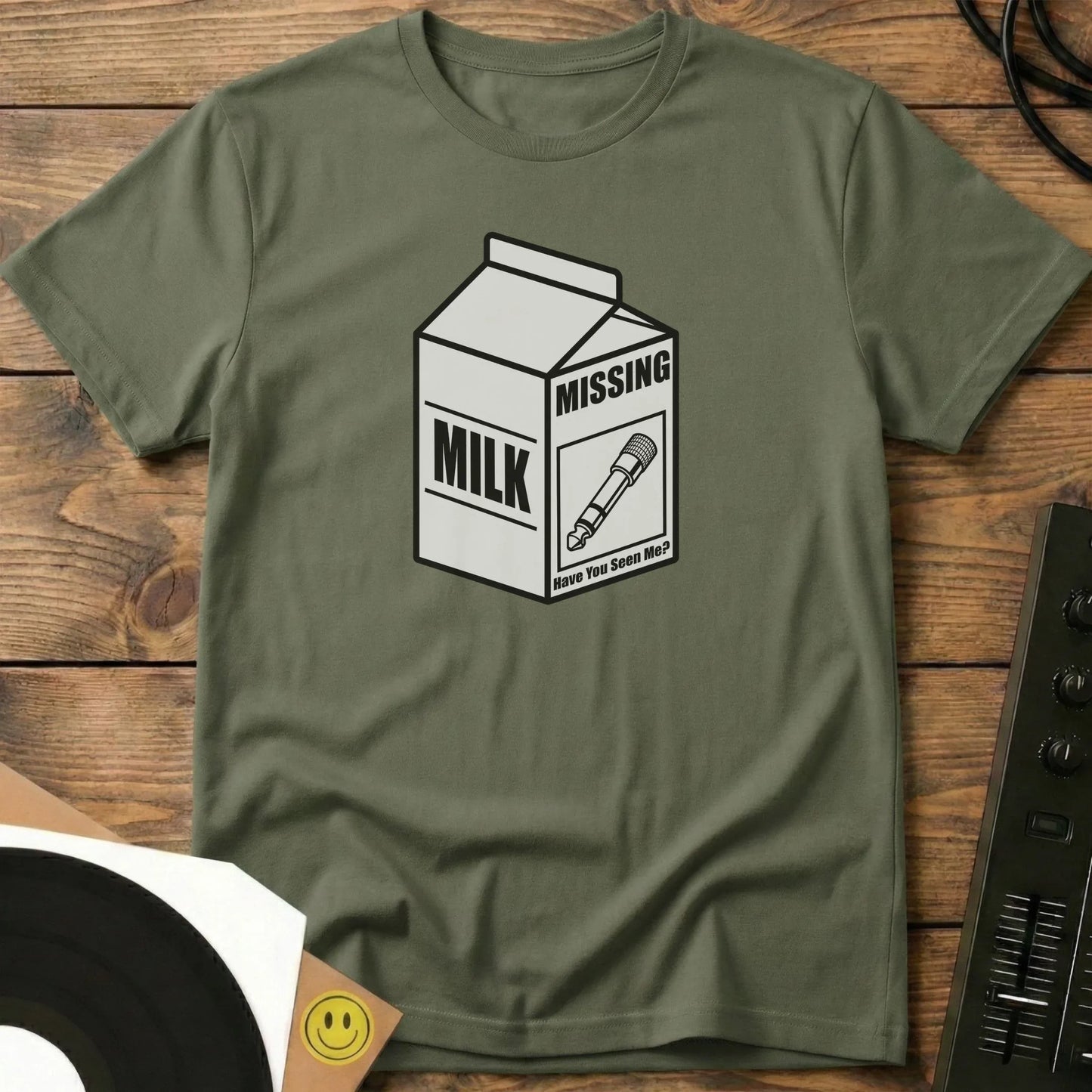 Missing Headphone Jack T-Shirt Military Green / S Missing Headphone Jack T-Shirt