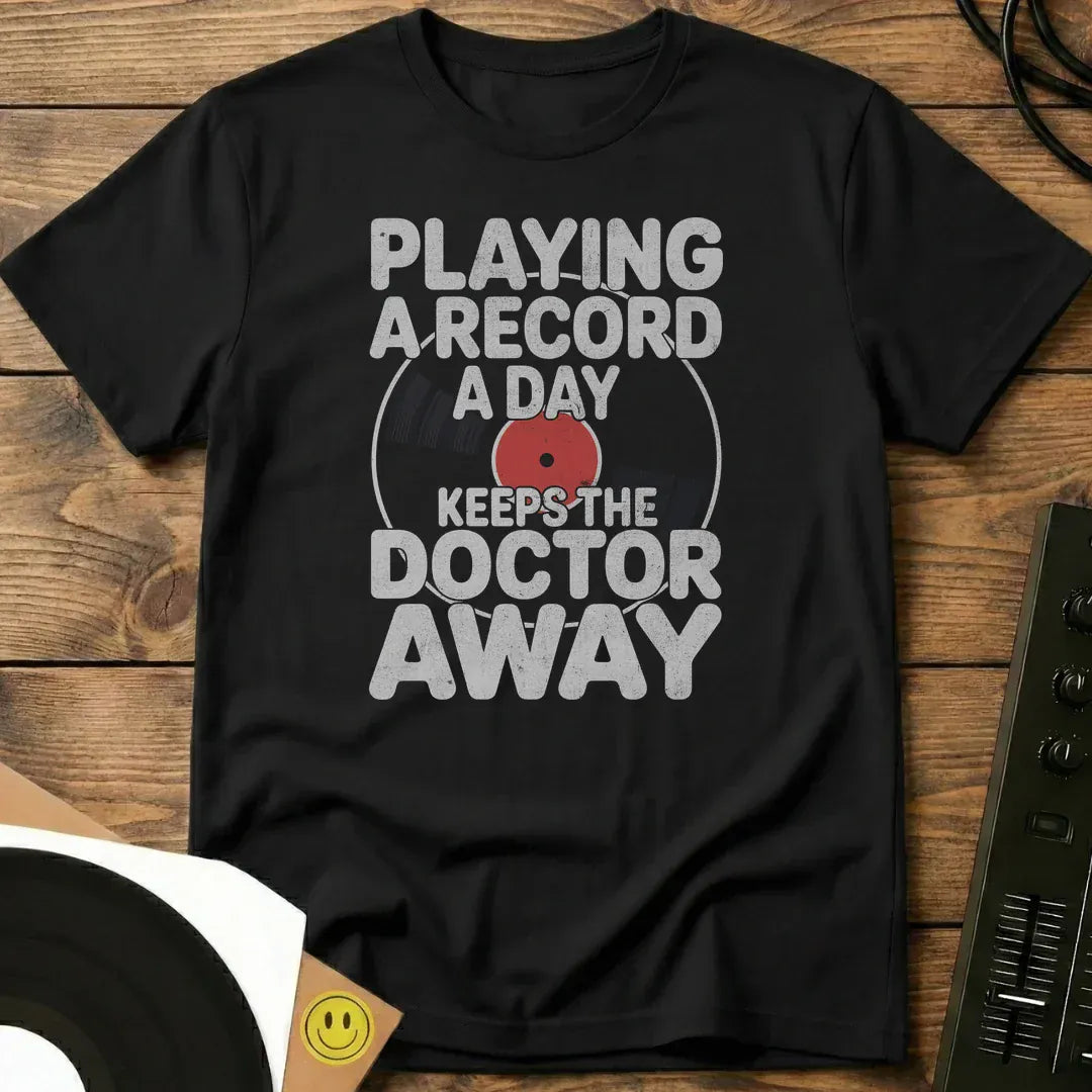 A Record A Day T-Shirt Black / S A Record A Day T-Shirt