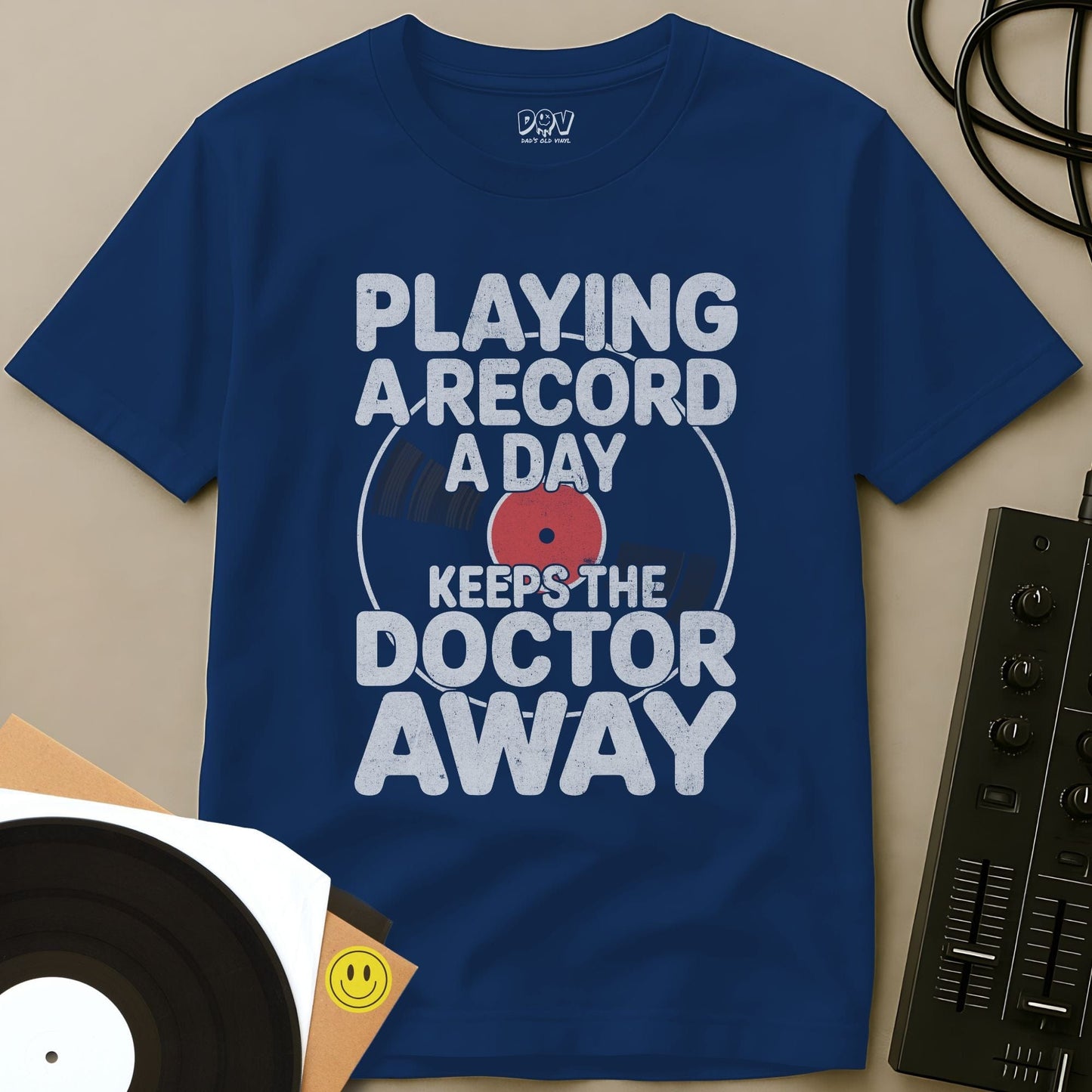 A Record A Day T-Shirt Royal / S A Record A Day T-Shirt