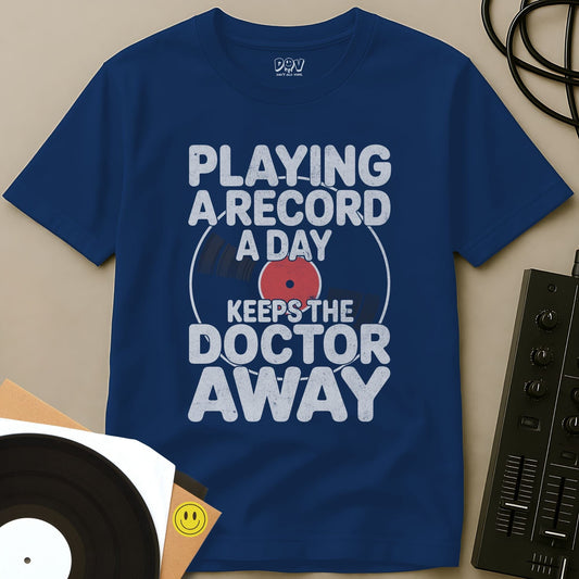 A Record A Day T-Shirt Royal / S A Record A Day T-Shirt