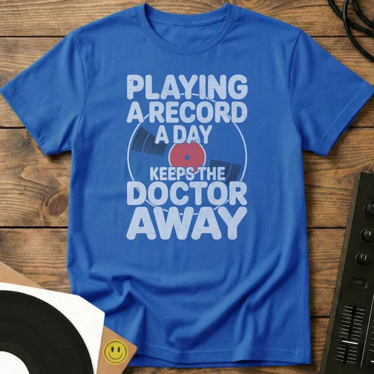 A Record A Day T-Shirt Royal / S A Record A Day T-Shirt