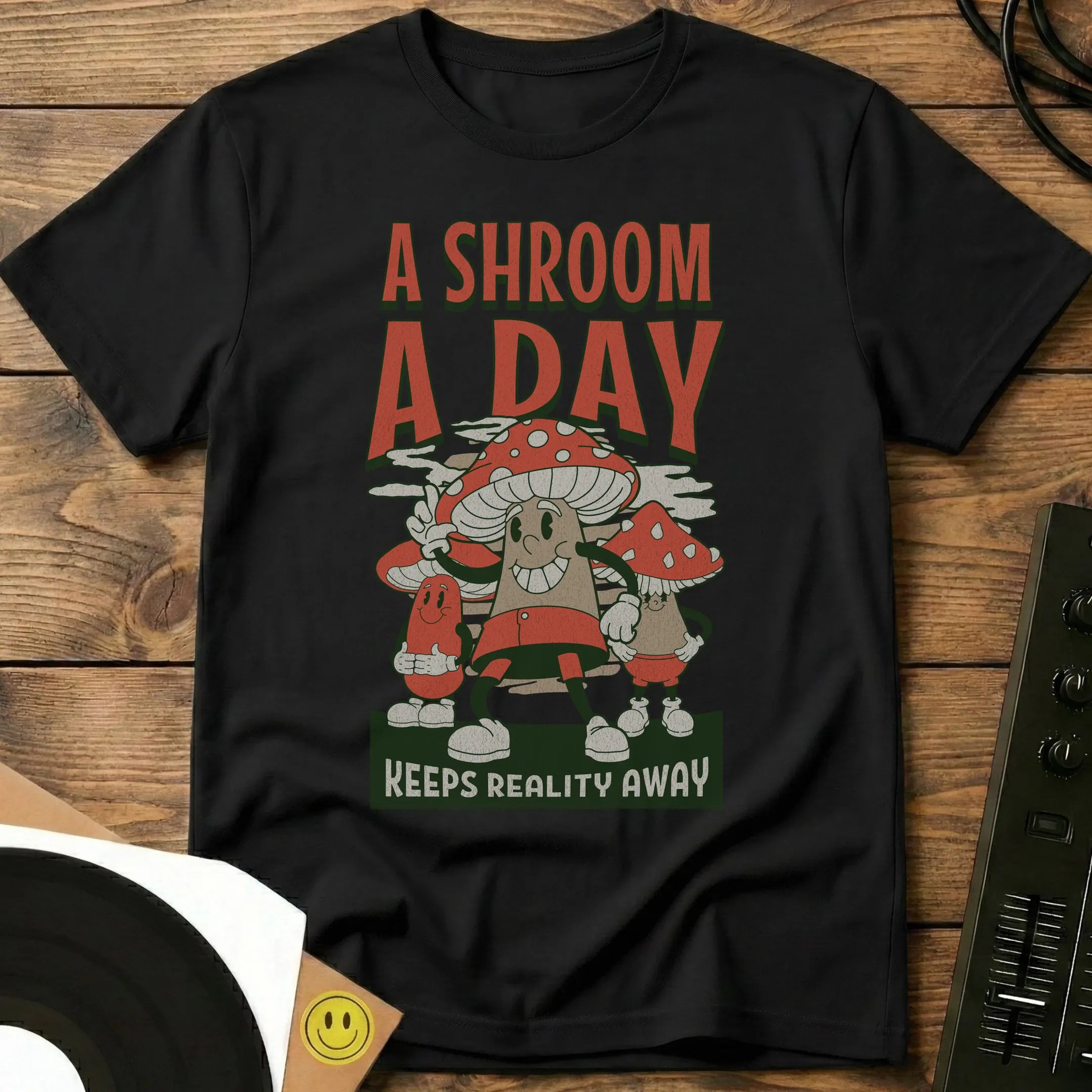 A Shroom A Day T-Shirt Black / S A Shroom A Day T-Shirt