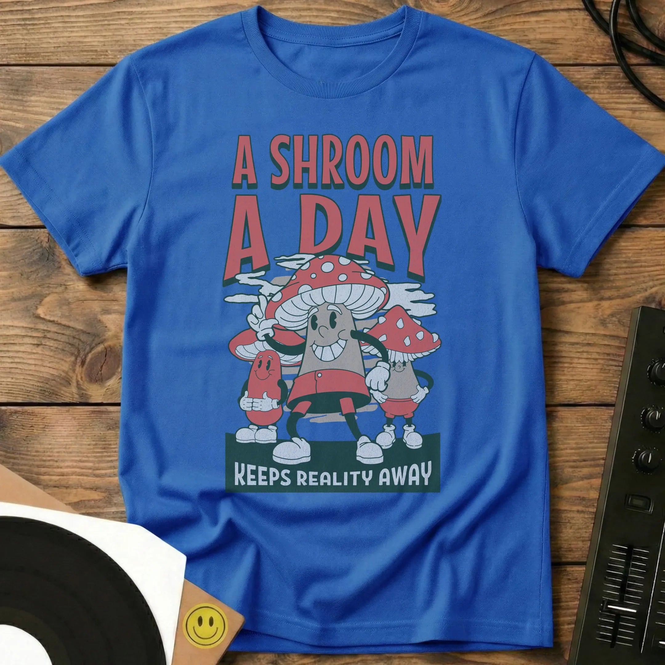 A Shroom A Day T-Shirt Royal / S A Shroom A Day T-Shirt