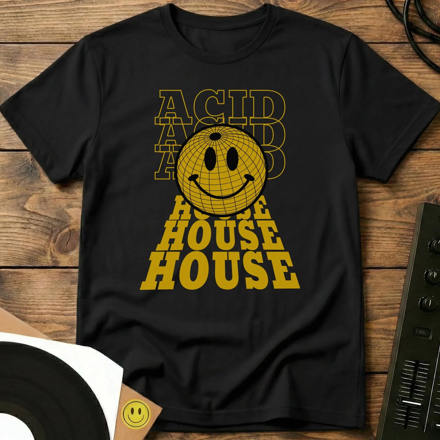 Acid House Globe T-Shirt Black / S Acid House Globe T-Shirt