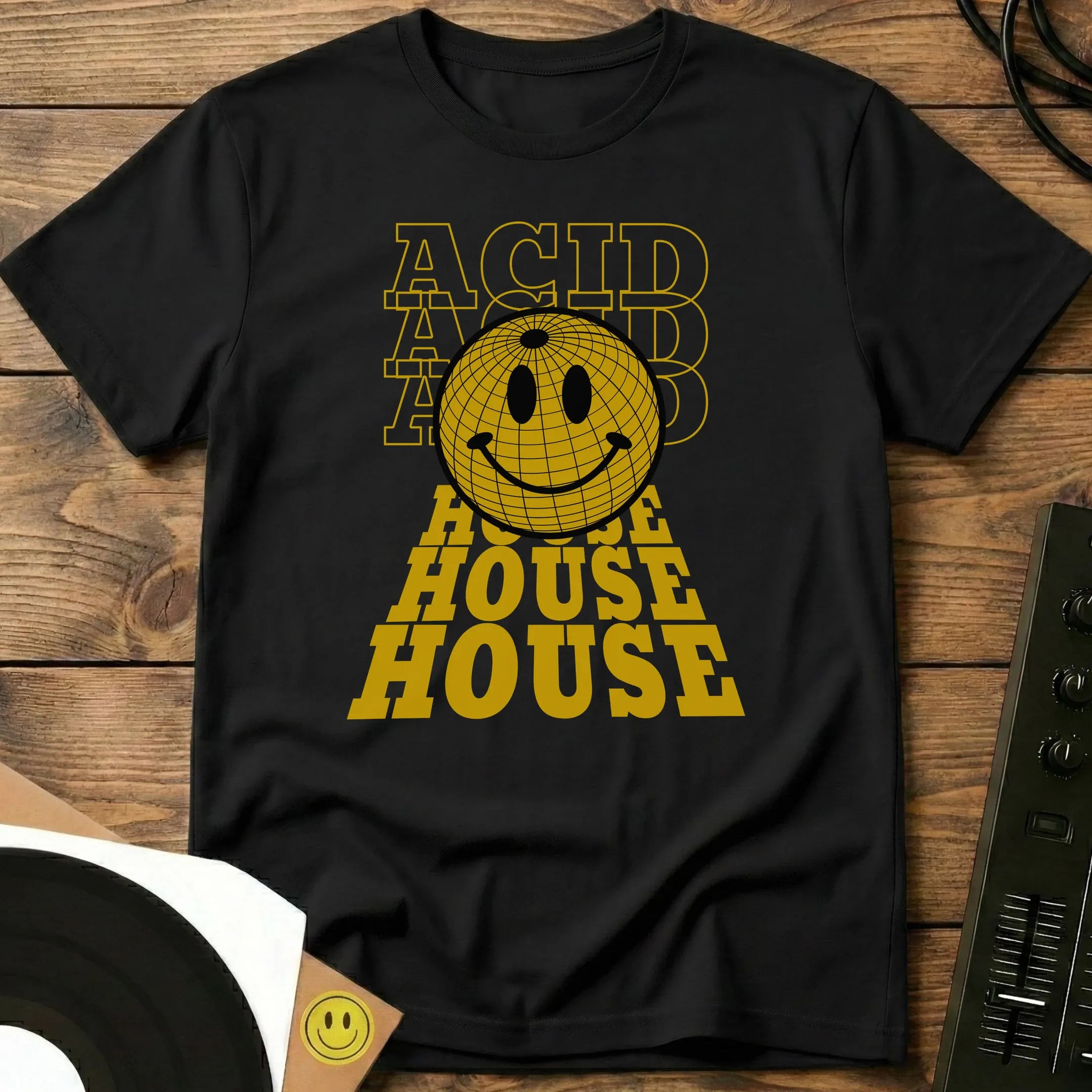 Acid House Globe T-Shirt Black / S Acid House Globe T-Shirt