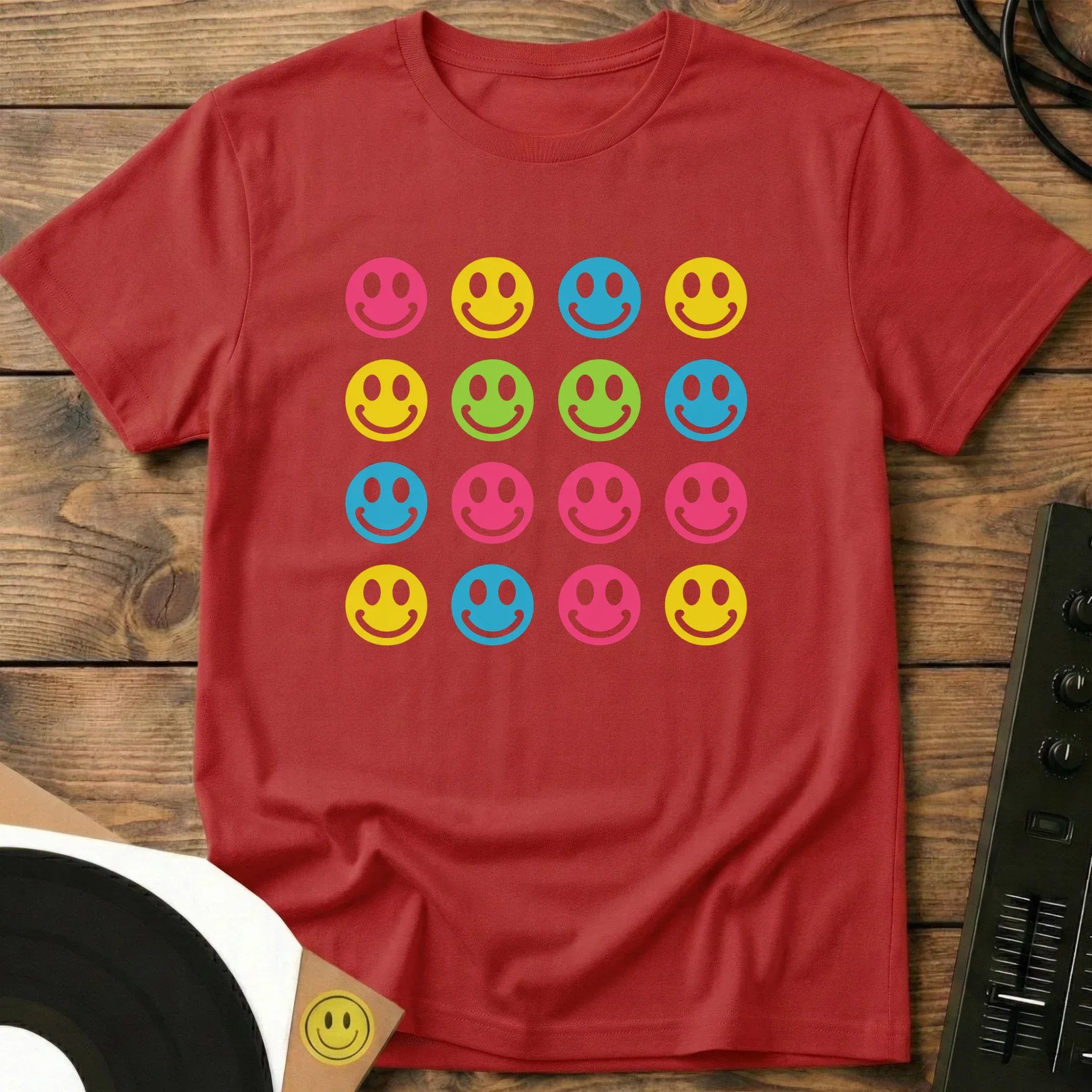 Acid Smiles T-Shirt Red / S Acid Smiles Rave T-Shirt