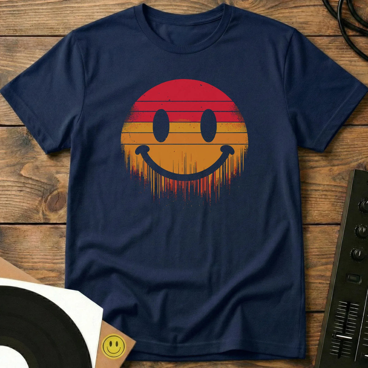 Acid Sunset T-Shirt Navy / S Acid Sunset T-Shirt