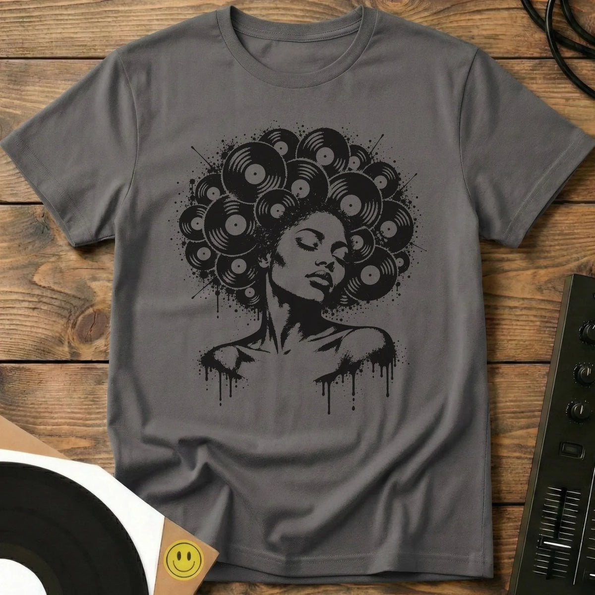 Afro Spray T-Shirt Charcoal / S Afro Spray T-Shirt