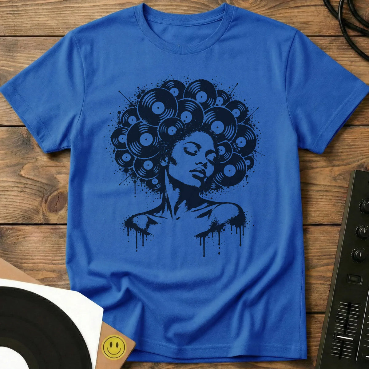 Afro Spray T-Shirt Royal / S Afro Spray T-Shirt
