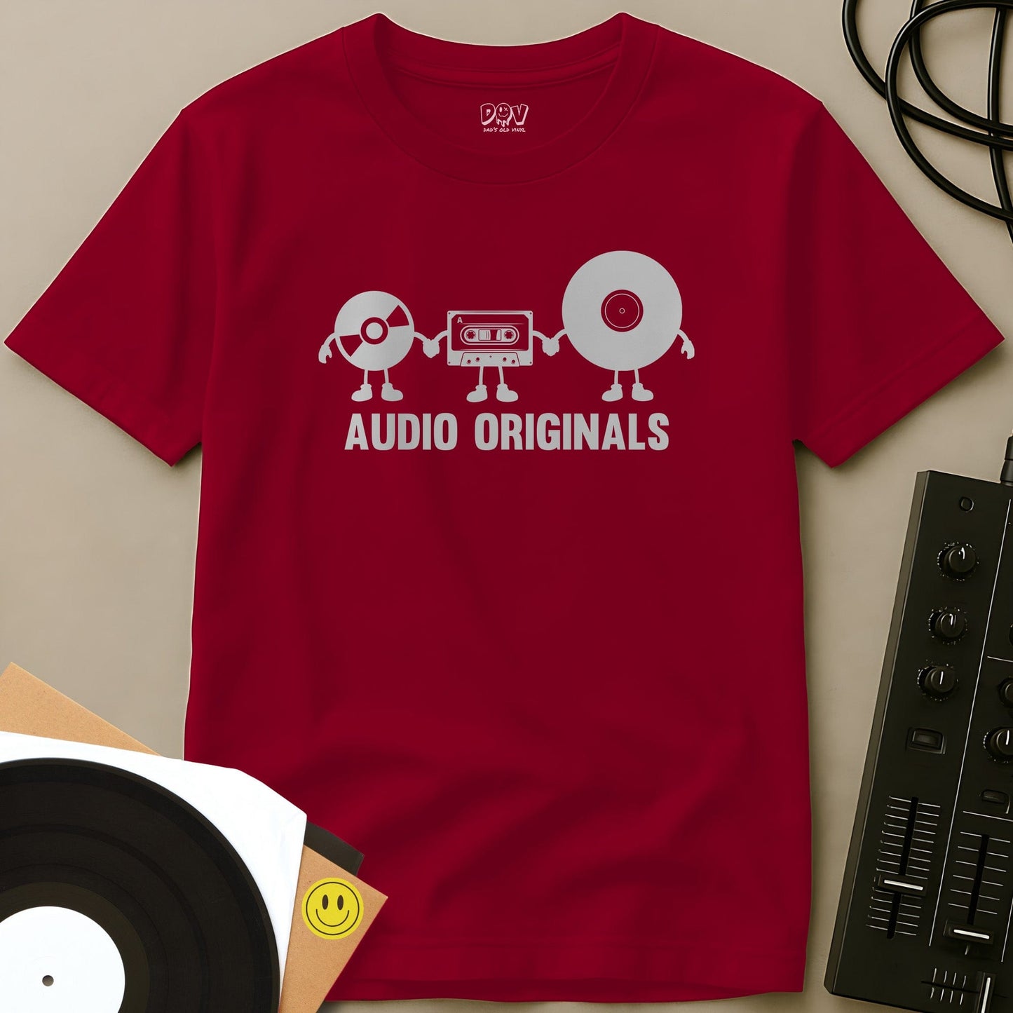 Audio Originals T-Shirt Red / S Audio Originals T-Shirt