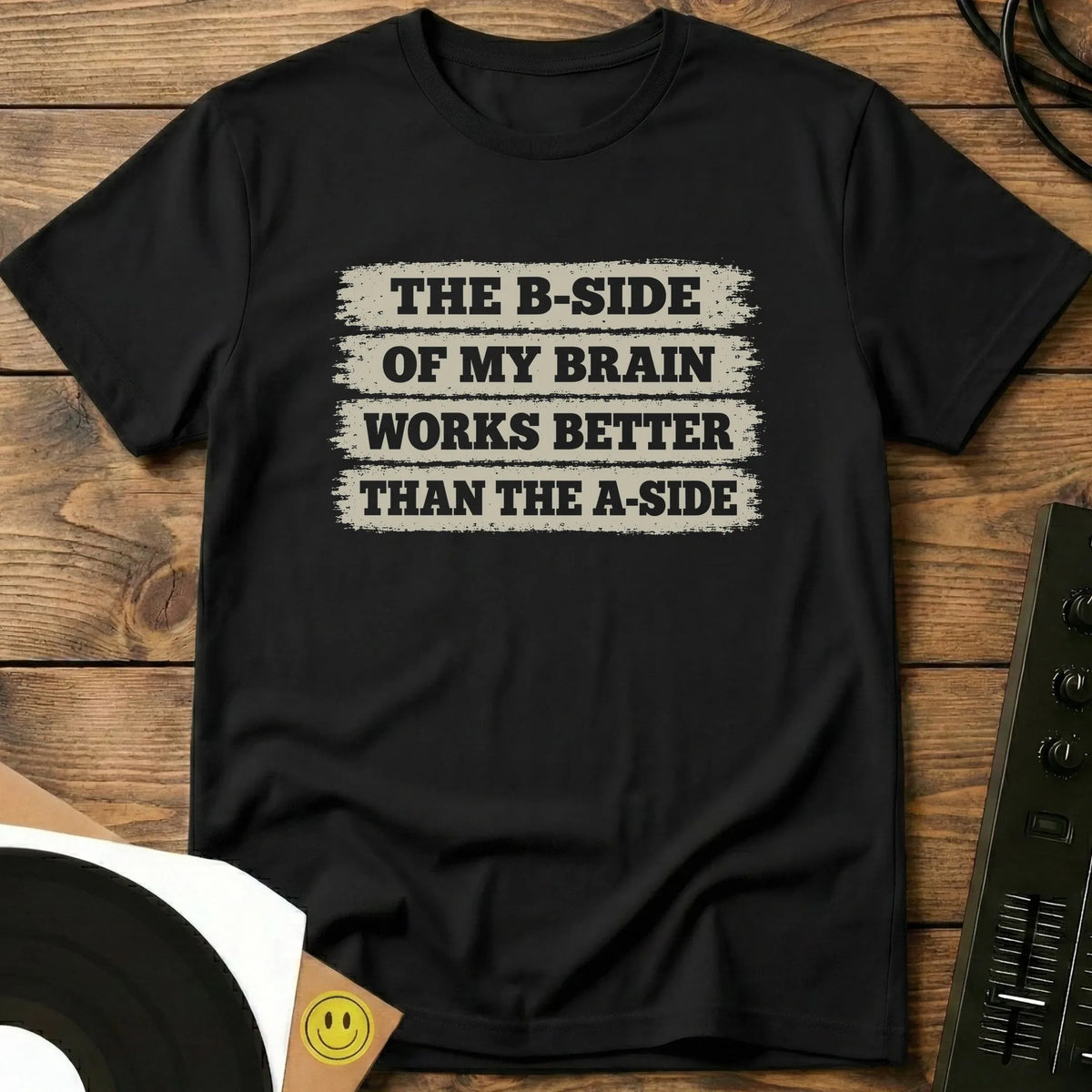 B Side Of My Brain T-Shirt Black / S B Side Of My Brain T-Shirt