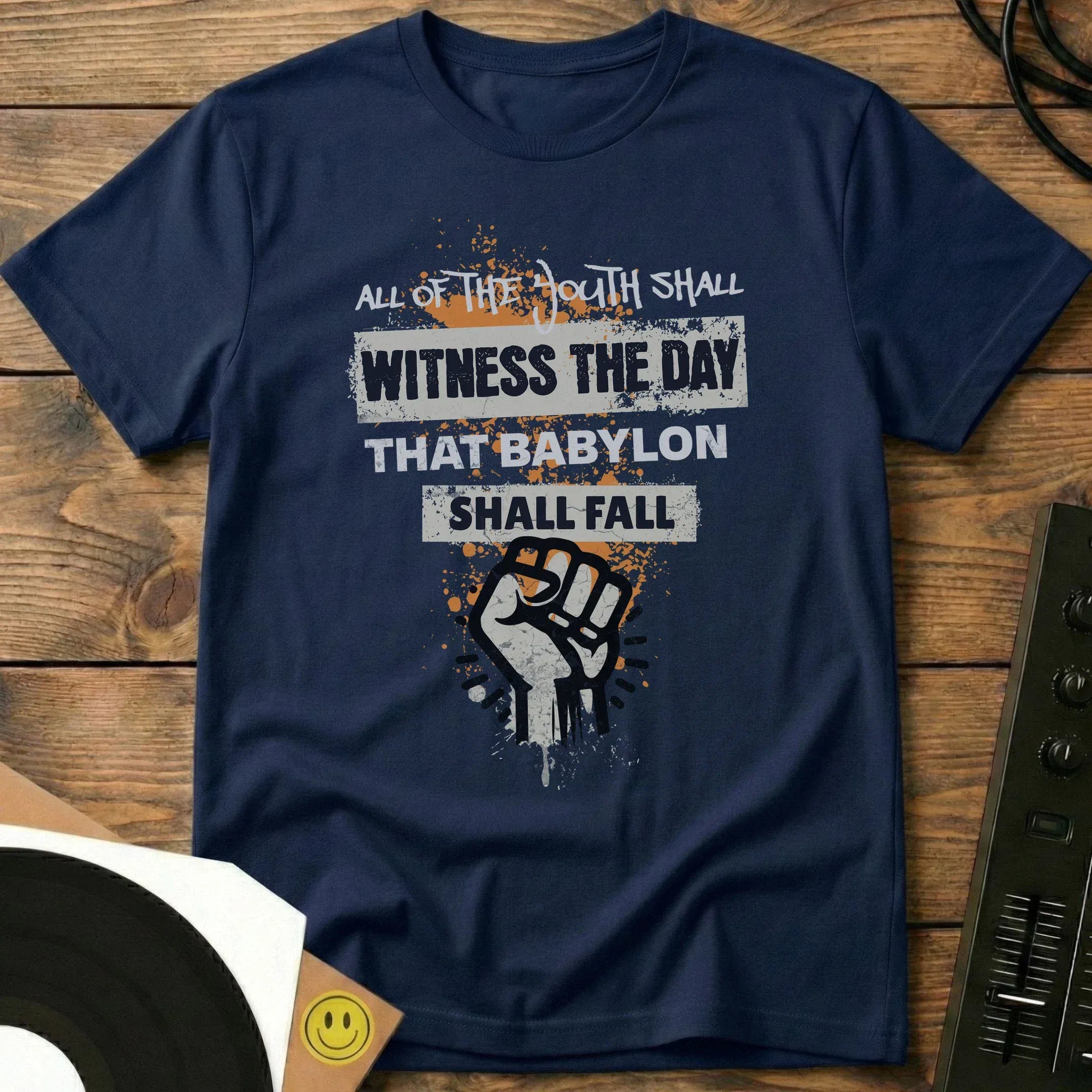 Babylon Shall Fall T-Shirt Navy / S Babylon Shall Fall T-Shirt