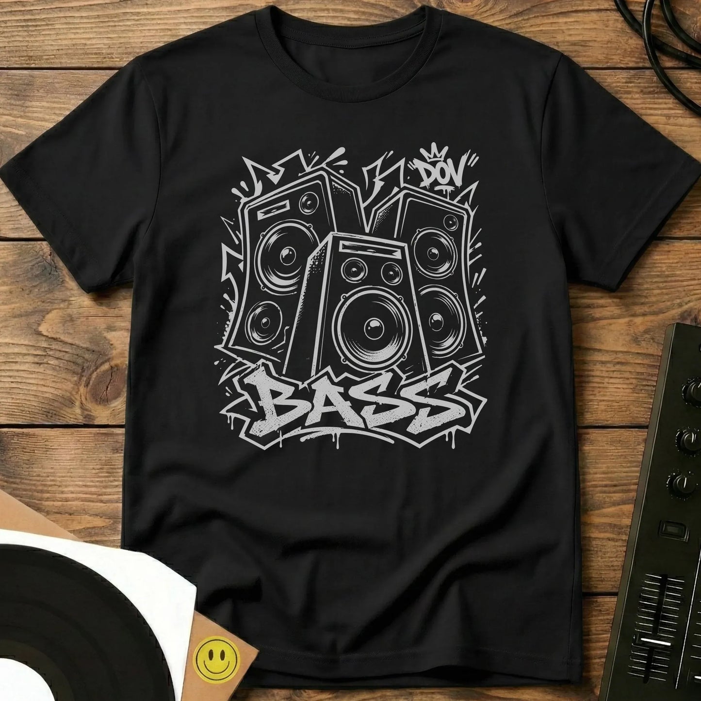 Bass White T-Shirt Black / S Bass White T-Shirt
