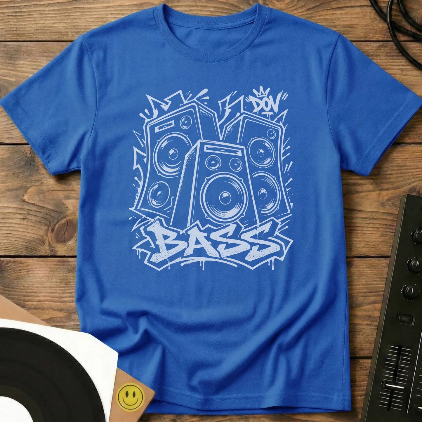Bass White T-Shirt Royal / S Bass White T-Shirt