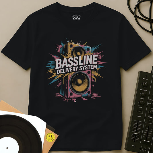 Bassline Delivery System T-Shirt Black / S Bassline Delivery System T-Shirt