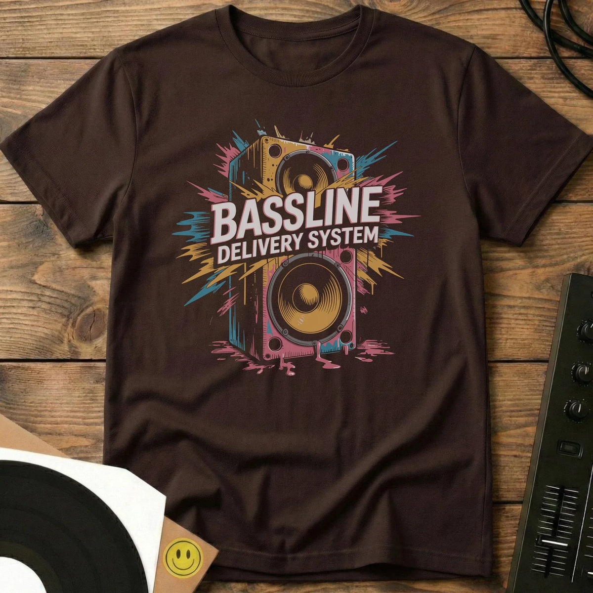 Bassline Delivery System T-Shirt Dark Chocolate / S Bassline Delivery System T-Shirt
