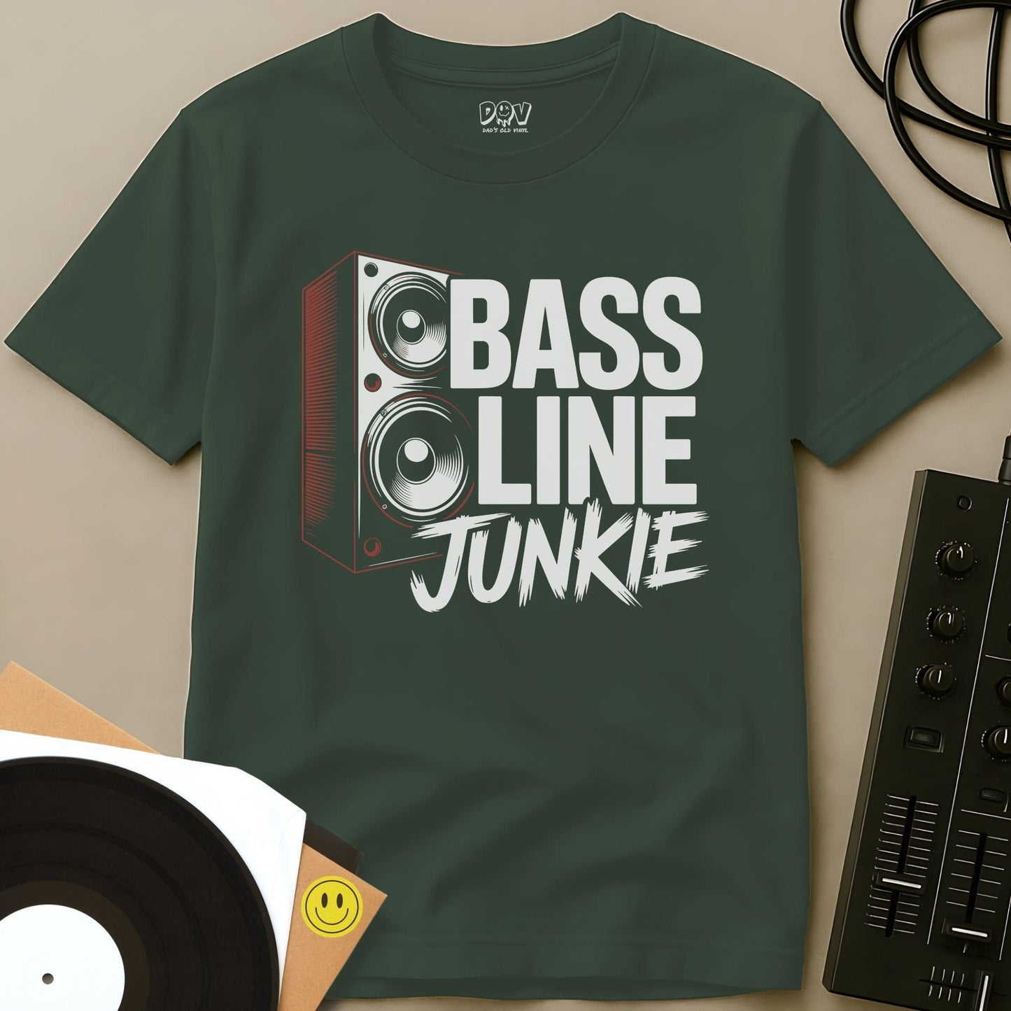 Bassline Junkie T-Shirt Military Green / S Bassline Junkie T-Shirt