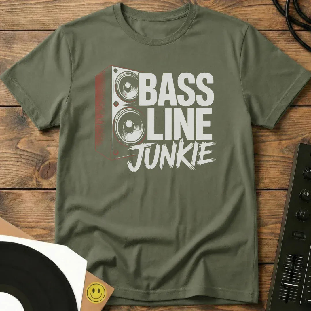 Bassline Junkie T-Shirt Military Green / S Bassline Junkie T-Shirt