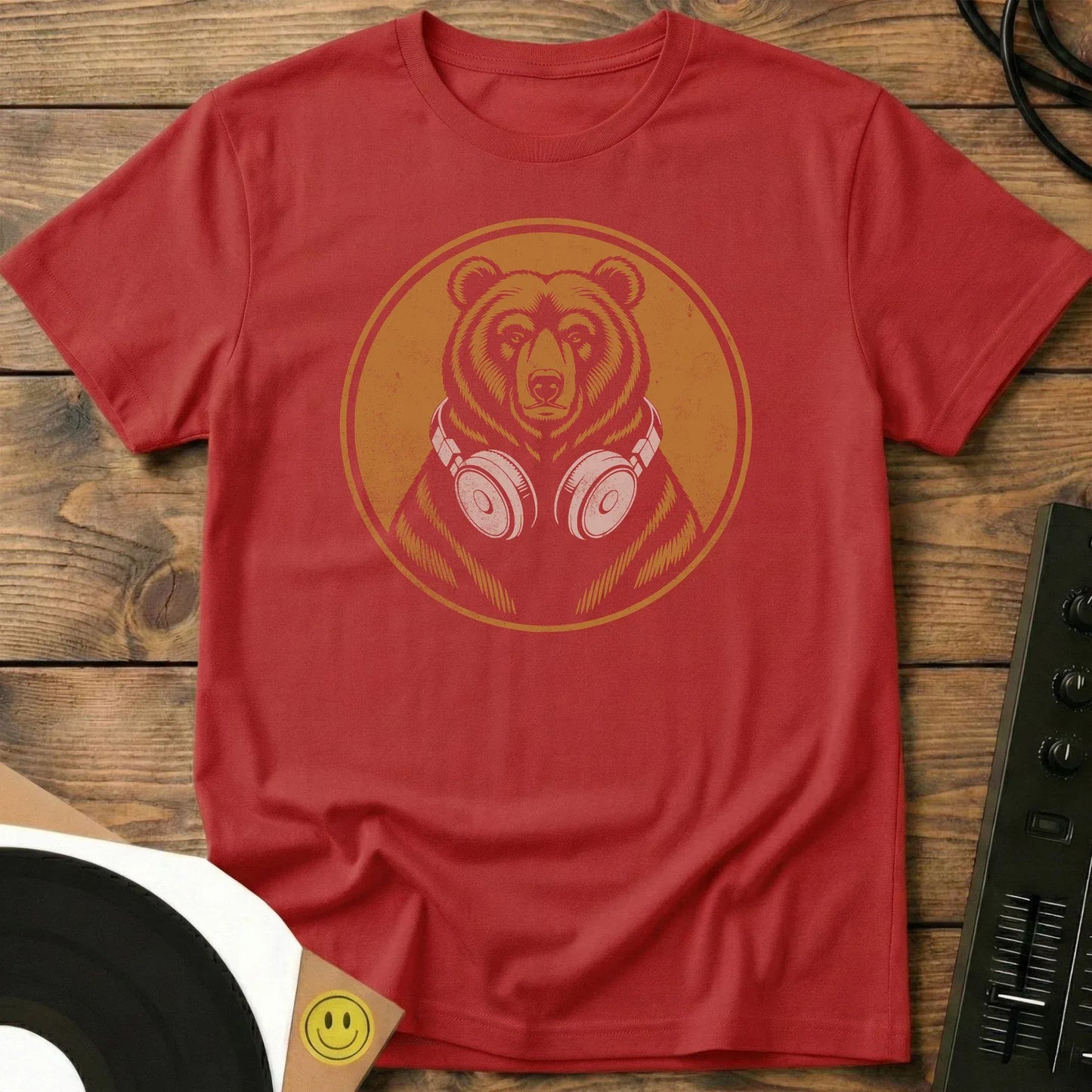 Bear Beats T-Shirt Red / S Bear Beats T-Shirt