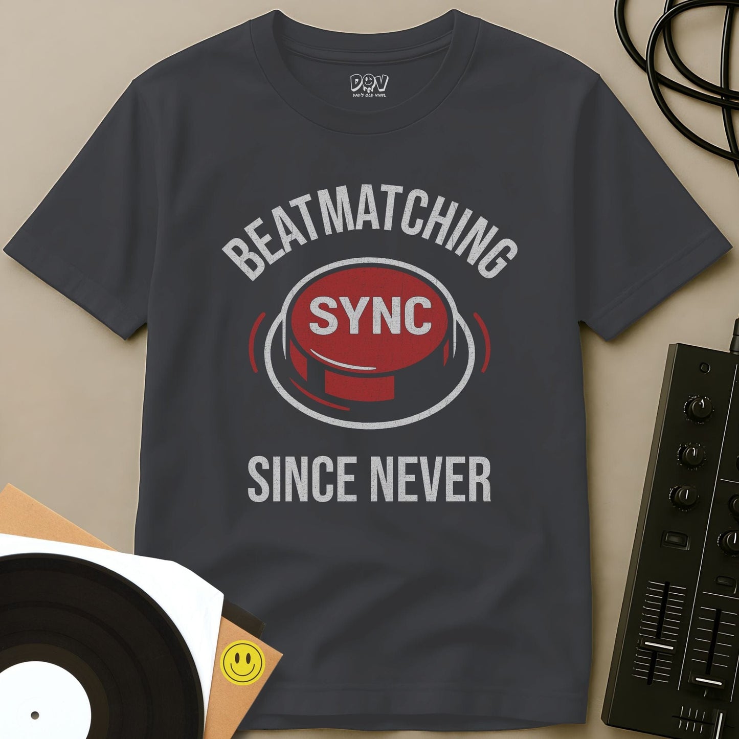 Beatmatching Since Never T-Shirt Charcoal / S Beatmatching Since Never T-Shirt