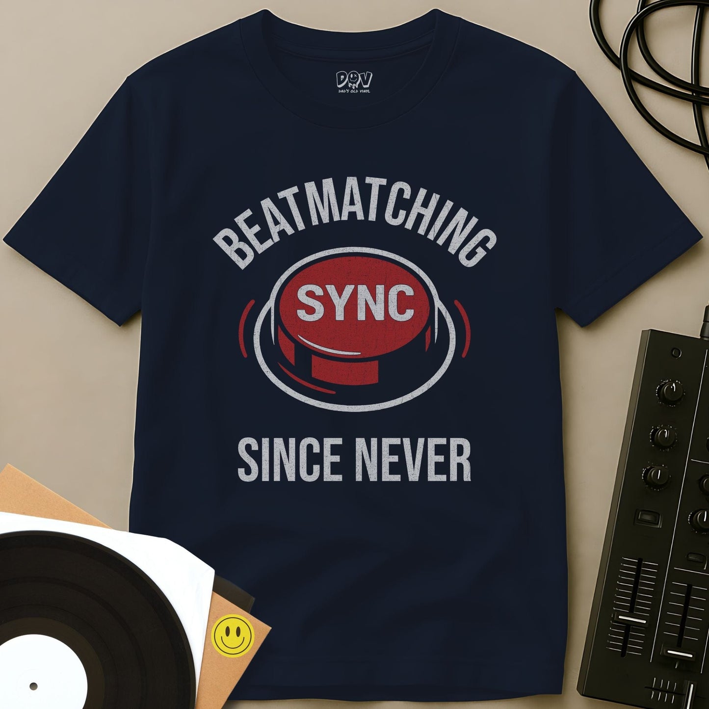 Beatmatching Since Never T-Shirt Navy / S Beatmatching Since Never T-Shirt