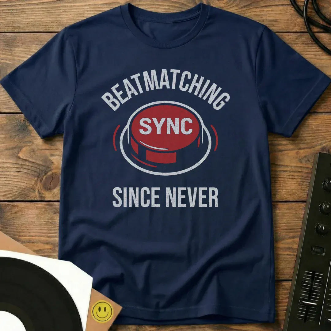 Beatmatching Since Never T-Shirt Navy / S Beatmatching Since Never T-Shirt