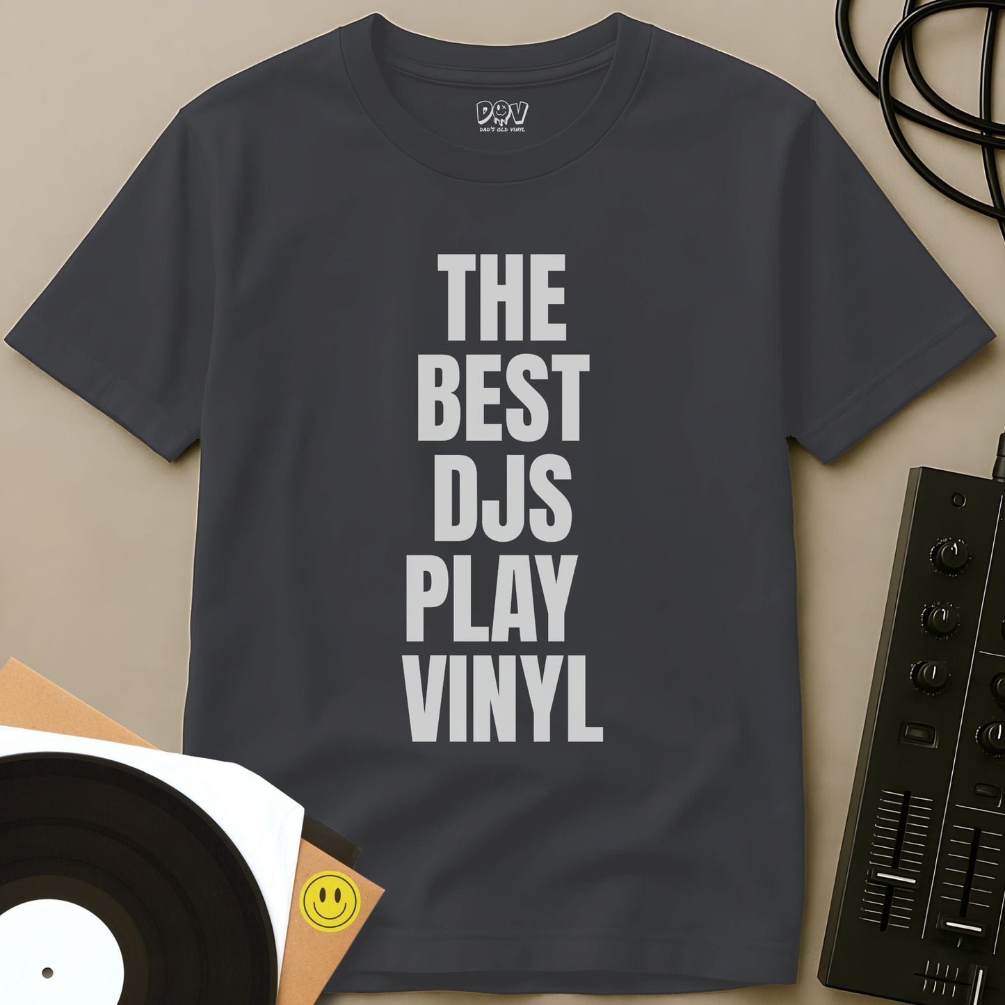 Best DJs Play Vinyl T-Shirt Charcoal / S Best DJs Play Vinyl T-Shirt